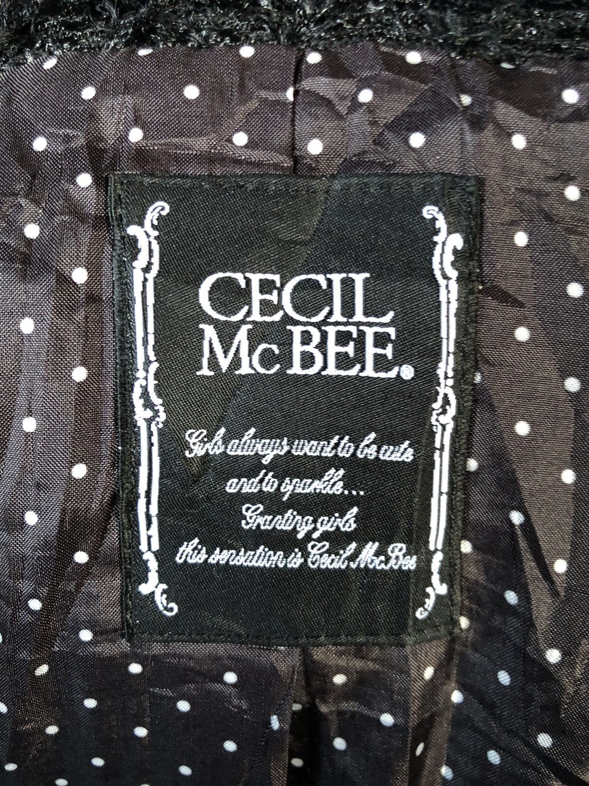 Designer × Japanese Brand × Vintage CECIL Mc BEE Mohair Jacket made in japan Size M / US 6-8 / IT 42-44 - 6 Thumbnail