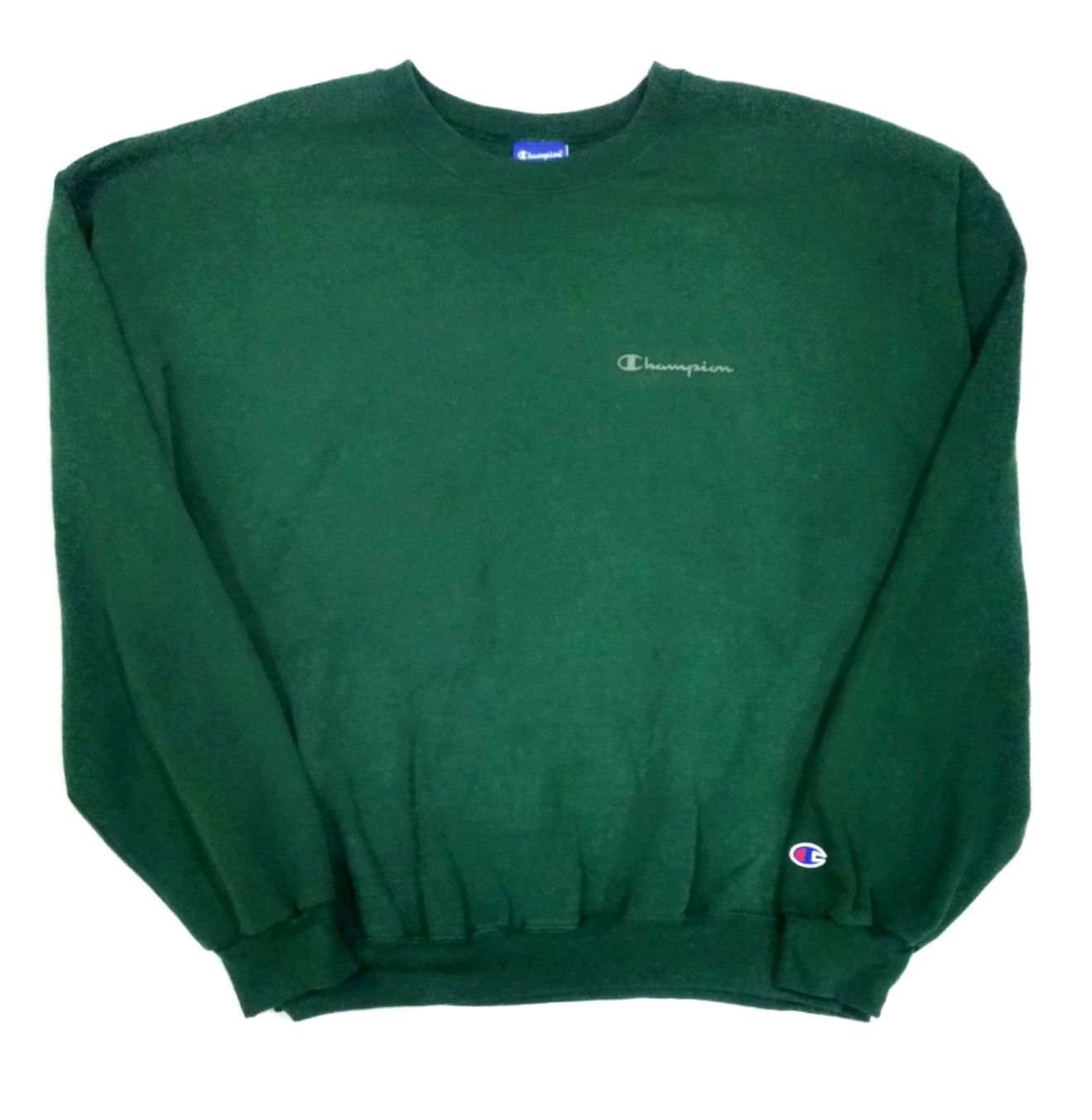 Champion × Vintage RARE! VTG Y2K CHAMPION LOGO SPELL OUT SWEATSHIRT Size US XL / EU 56 / 4 - 2 Thumbnail