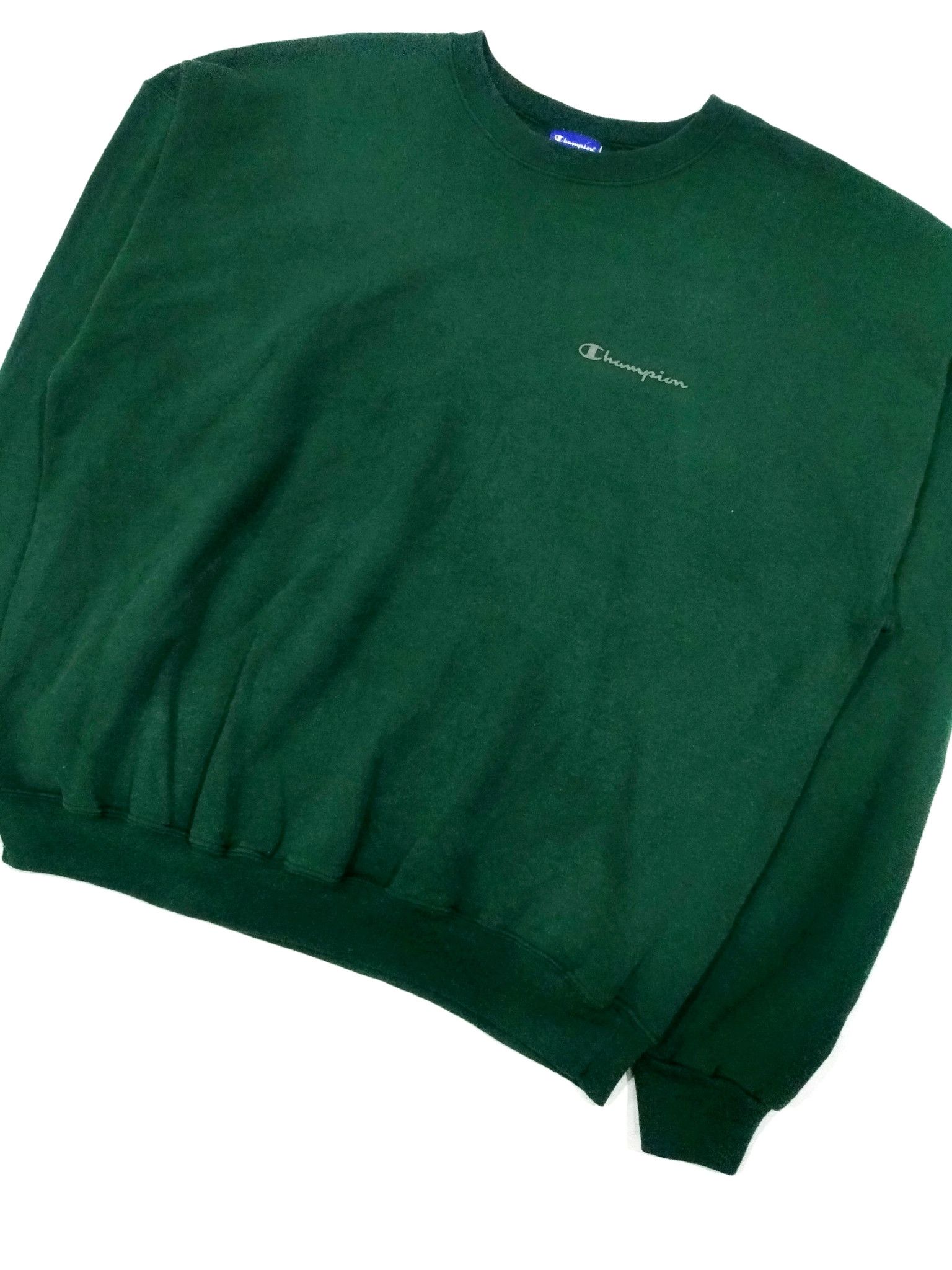 Champion × Vintage RARE! VTG Y2K CHAMPION LOGO SPELL OUT SWEATSHIRT Size US XL / EU 56 / 4 - 4 Thumbnail