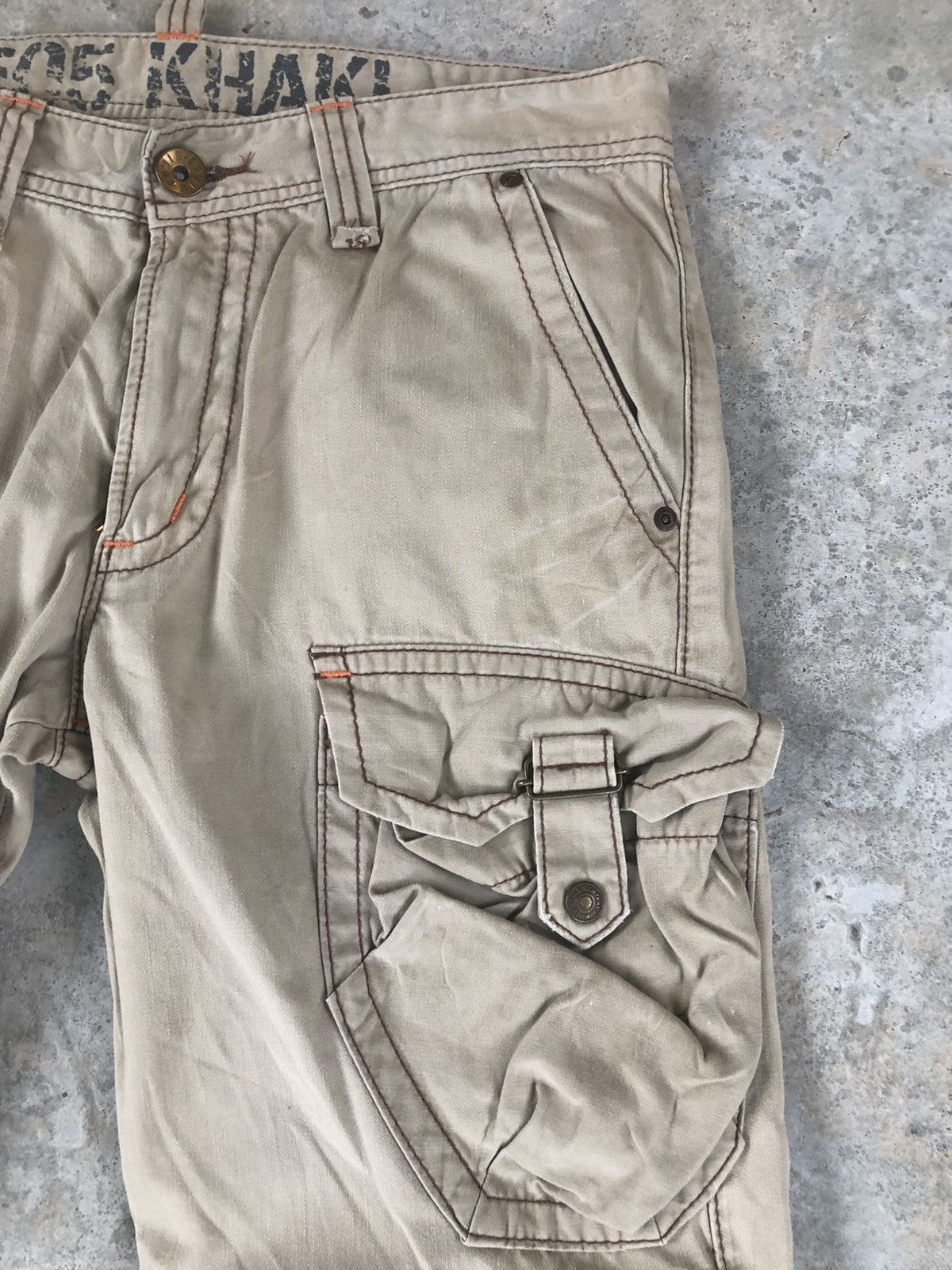 Edwin Japanese edwin 505 KHAKI flared cargo pants tactical pocket Size US 34 / EU 50 - 6 Thumbnail