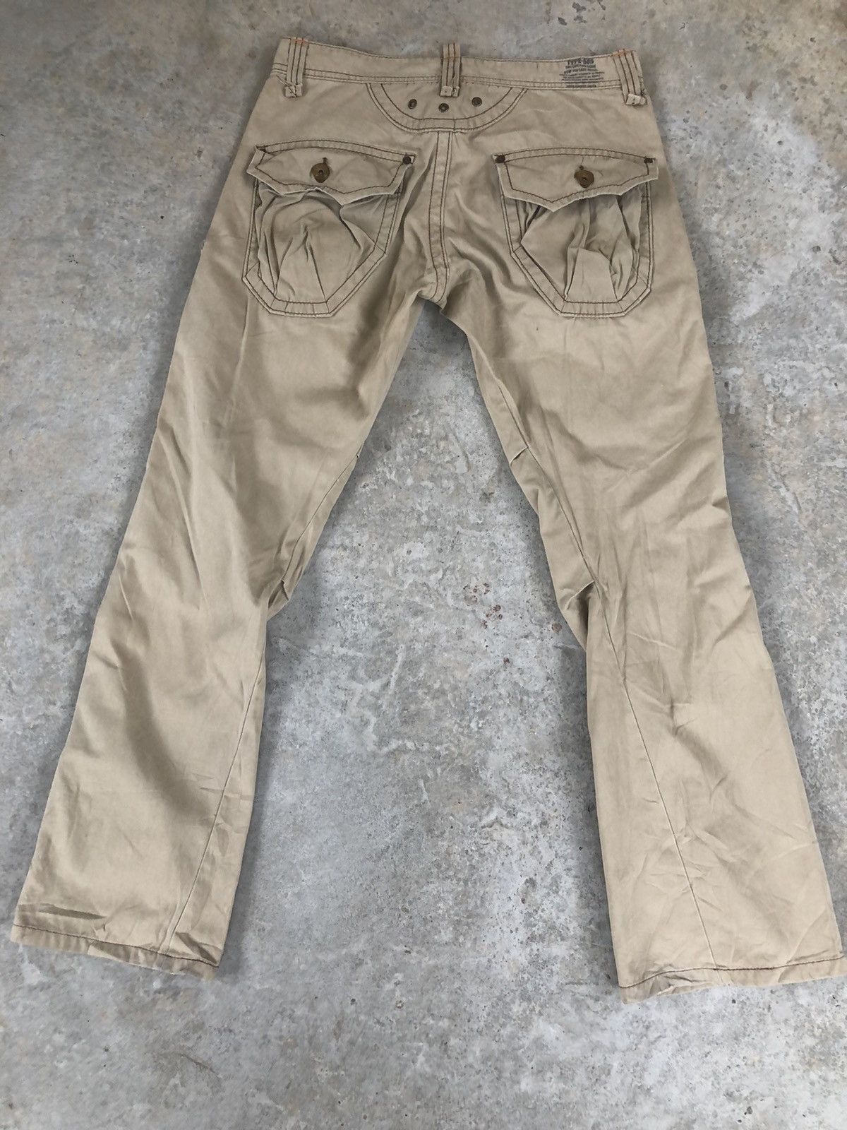 Edwin Japanese edwin 505 KHAKI flared cargo pants tactical pocket Size US 34 / EU 50 - 2 Thumbnail