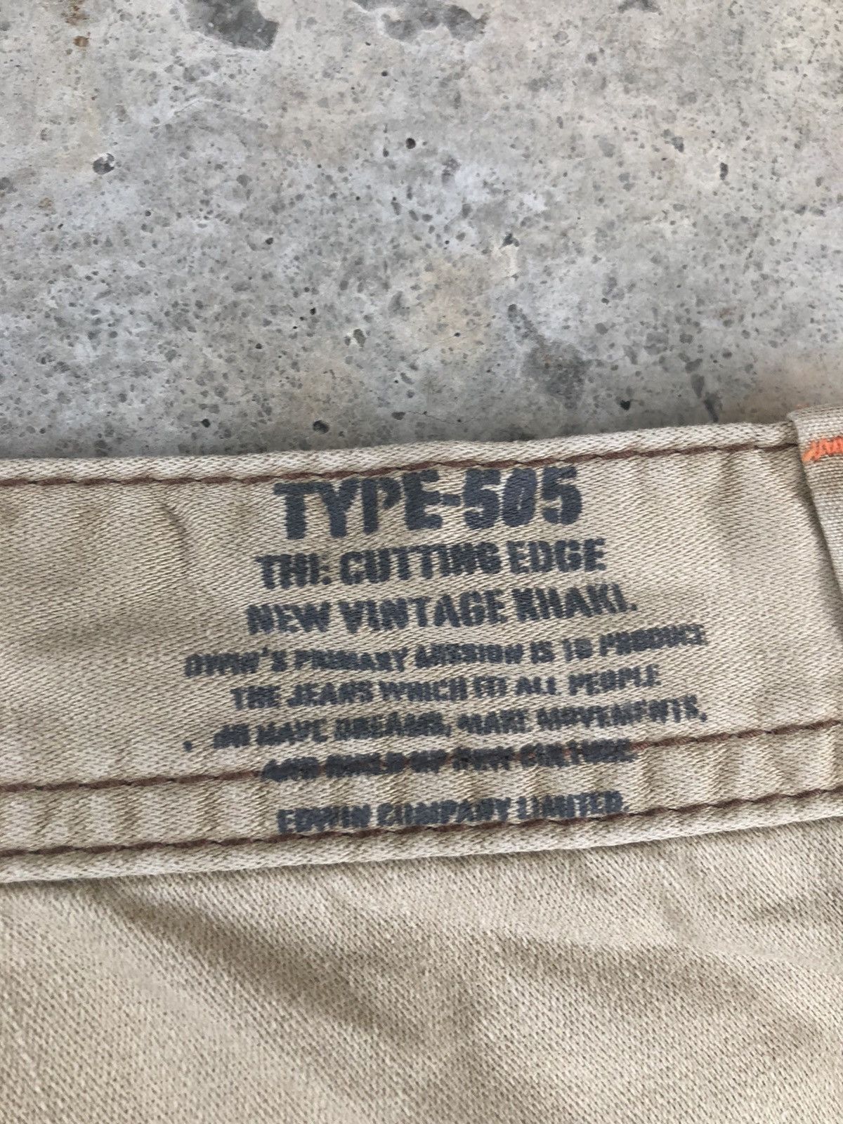 Edwin Japanese edwin 505 KHAKI flared cargo pants tactical pocket Size US 34 / EU 50 - 10 Thumbnail