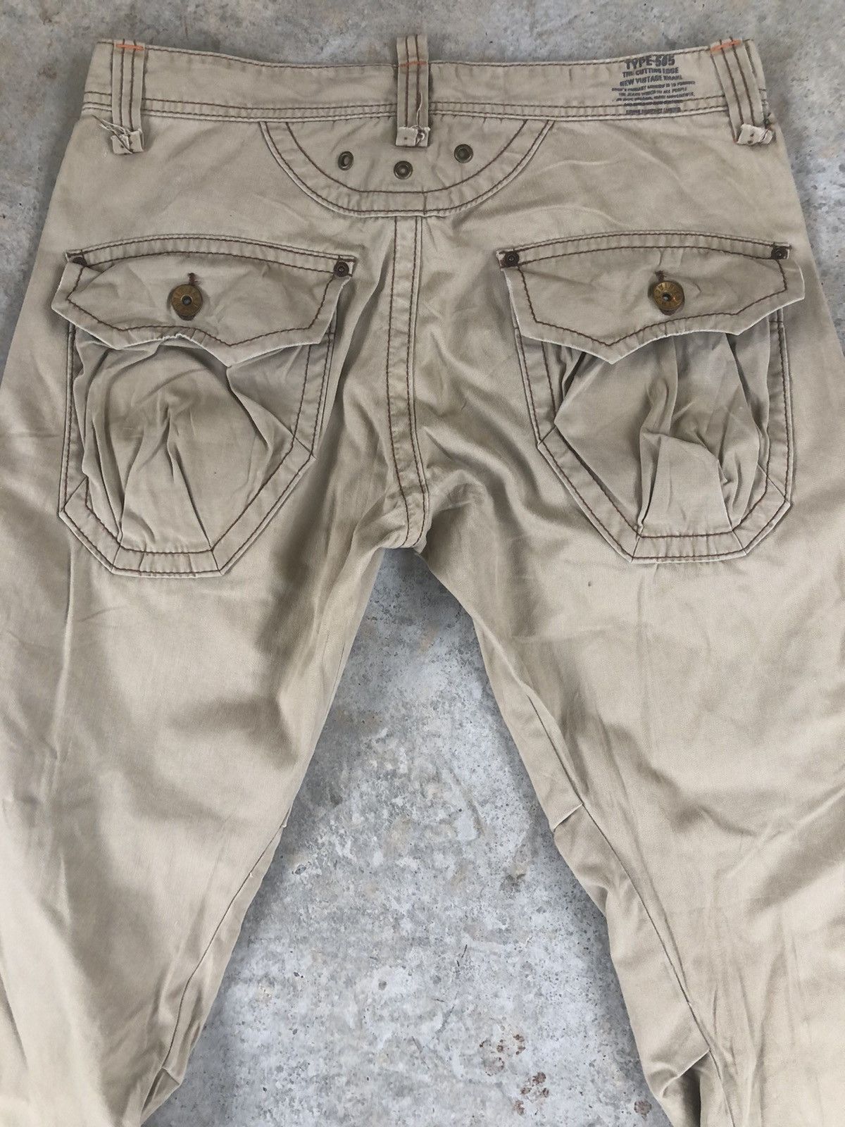 Edwin Japanese edwin 505 KHAKI flared cargo pants tactical pocket Size US 34 / EU 50 - 7 Thumbnail