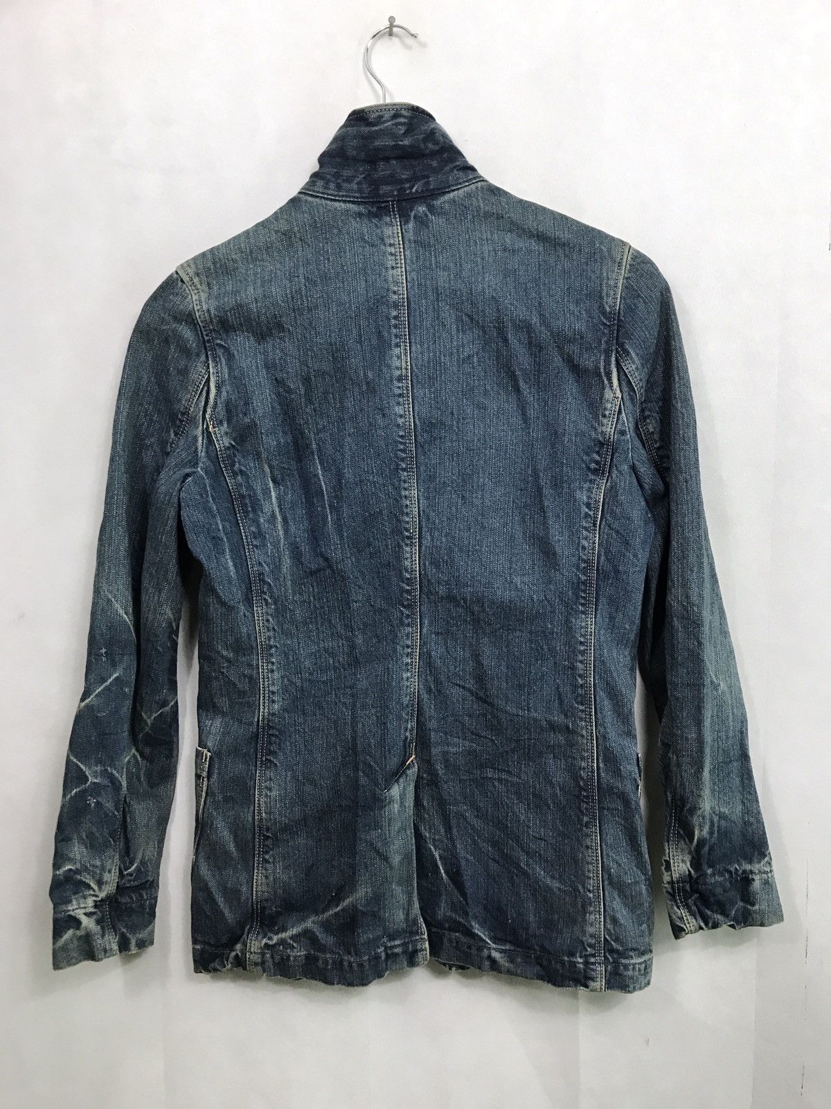 Indigo × Japanese Brand 🔥Rare vintage domingo chore washed jacket made in japan Size US S / EU 44-46 / 1 - 8 Thumbnail