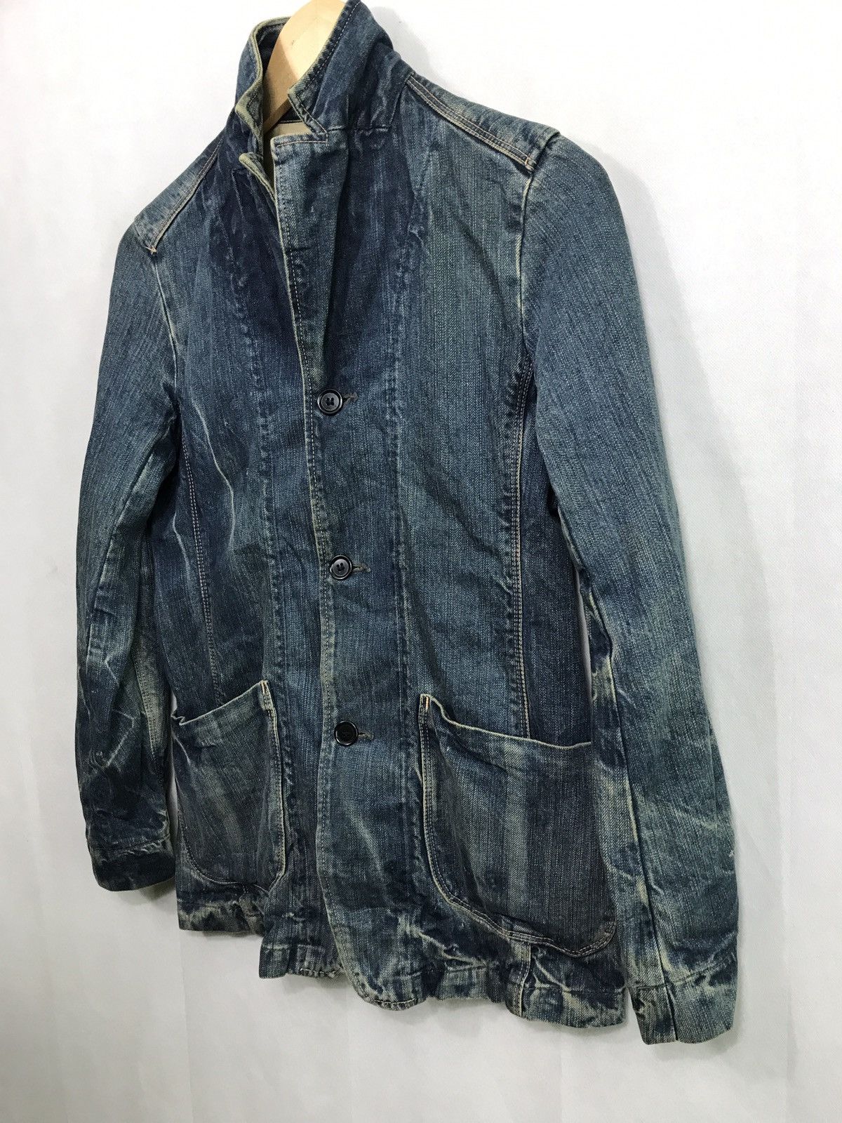 Indigo × Japanese Brand 🔥Rare vintage domingo chore washed jacket made in japan Size US S / EU 44-46 / 1 - 5 Thumbnail
