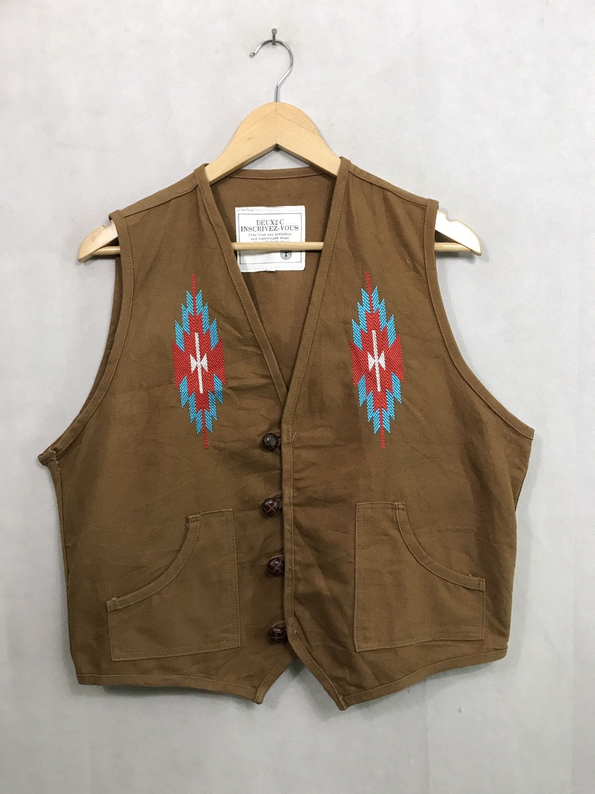 Designer × Japanese Brand 🔥FINAL DROP🔥DEUX2 C INSCRIVEZ VOUS NATIVE DARK BROWN Size US L / EU 52-54 / 3 - 1 Thumbnail