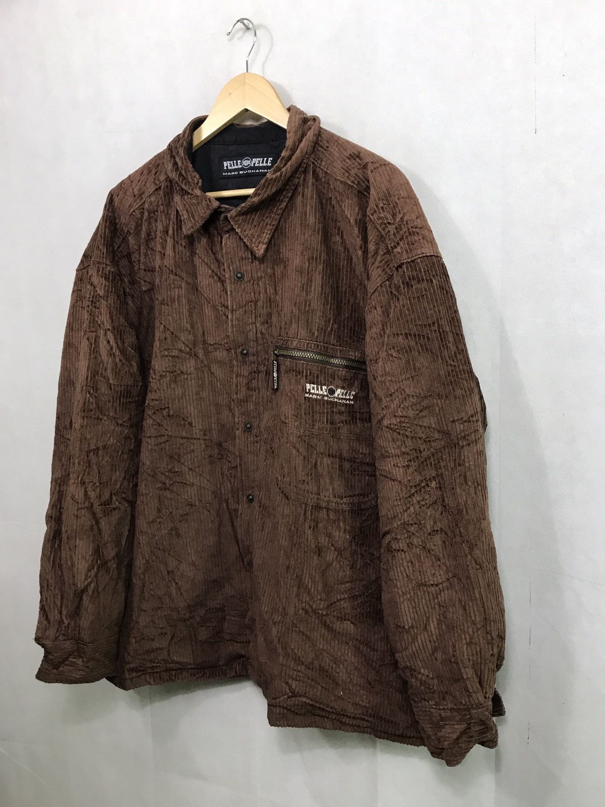 Marc Buchanan 🔊🔥FINAL DROP🔥BROWN CORDUROY QUILTED JACKET Size US XL / EU 56 / 4 - 2 Thumbnail