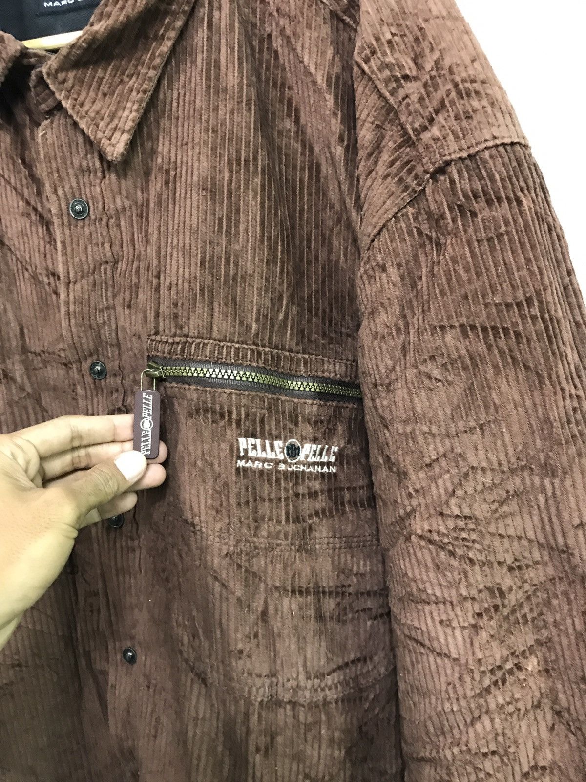 Marc Buchanan 🔊🔥FINAL DROP🔥BROWN CORDUROY QUILTED JACKET Size US XL / EU 56 / 4 - 4 Thumbnail