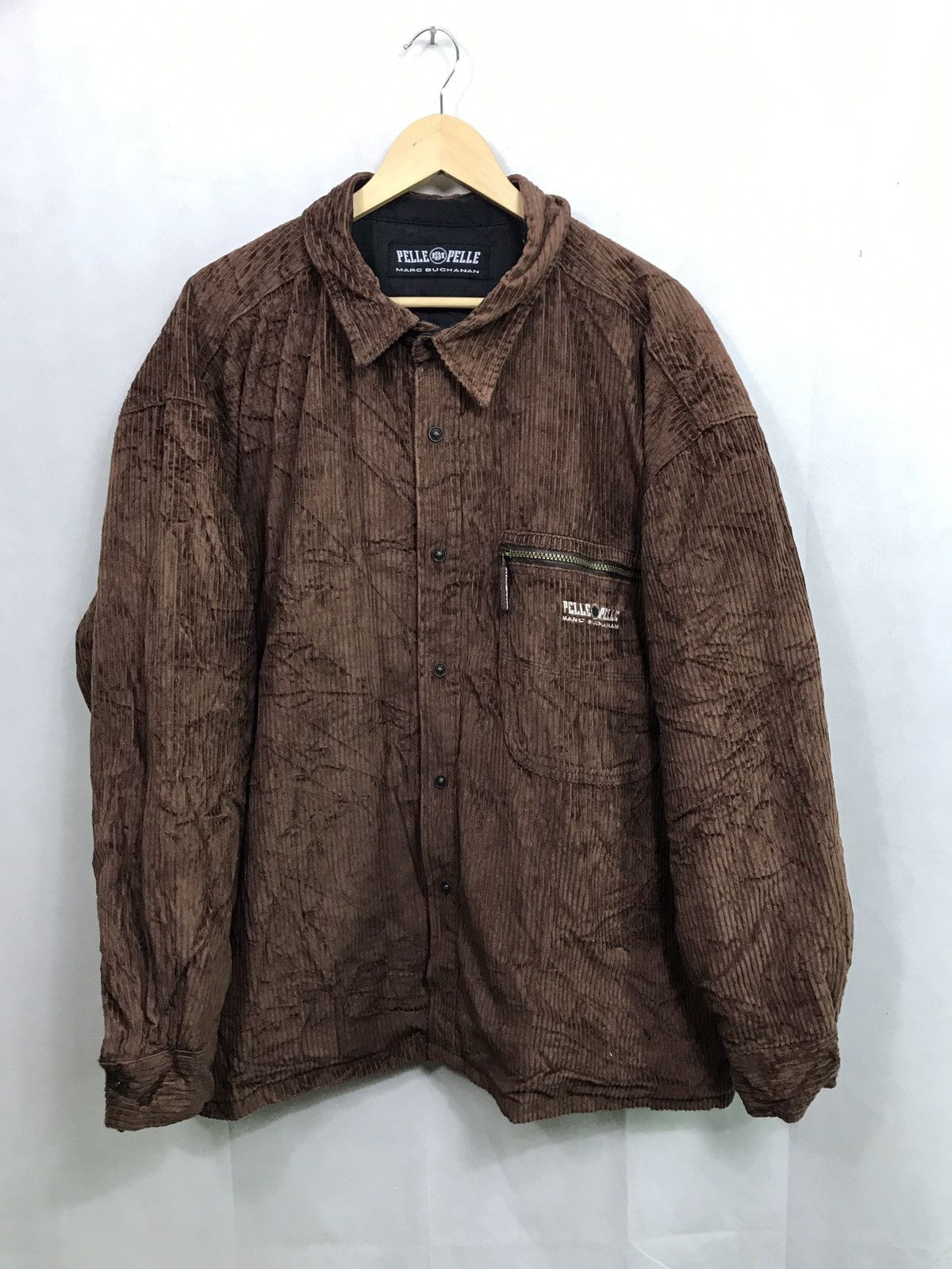 Marc Buchanan 🔊🔥FINAL DROP🔥BROWN CORDUROY QUILTED JACKET Size US XL / EU 56 / 4 - 1 Thumbnail