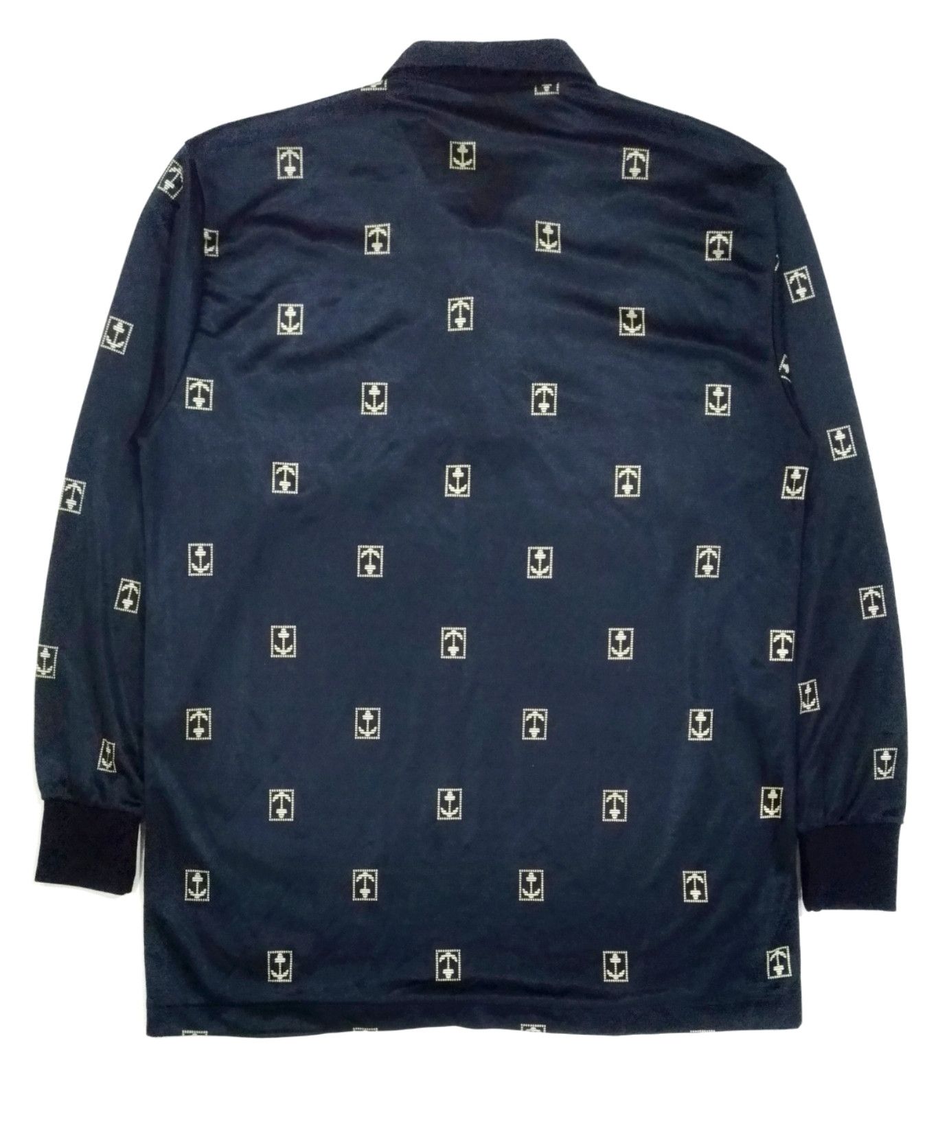 Designer × Vintage RARE! VTG ZINOBERCCI NAUTICAL THEME SILKY POLO SHIRT Size US L / EU 52-54 / 3 - 2 Thumbnail