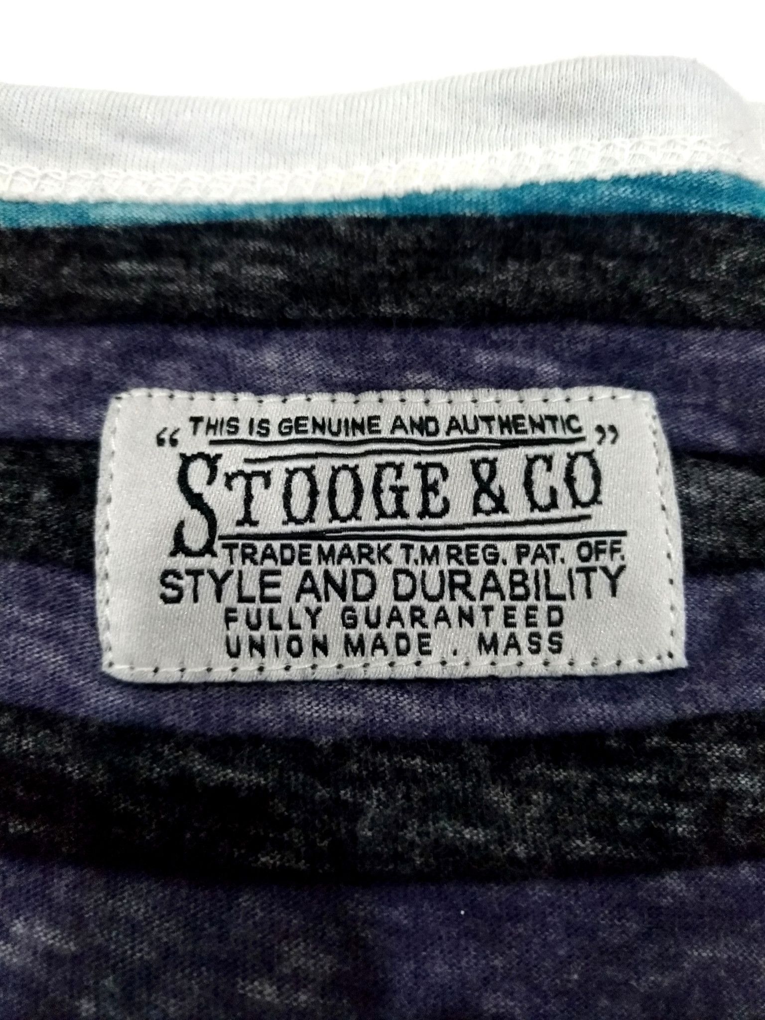 Japanese Brand RARE! STOOGE & CO. JAPANESE BRAND VIBRANT STRIPED TEE Size US M / EU 48-50 / 2 - 5 Thumbnail