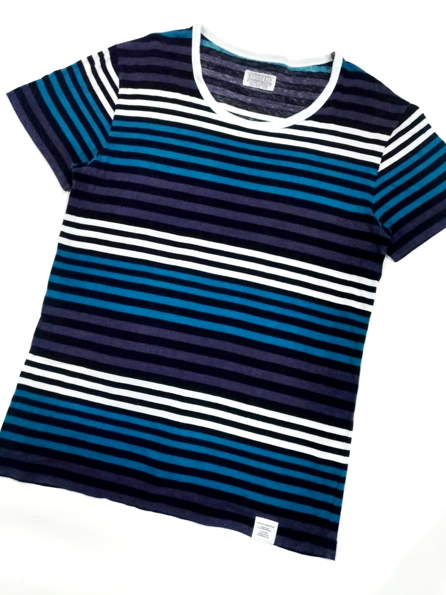 Japanese Brand RARE! STOOGE & CO. JAPANESE BRAND VIBRANT STRIPED TEE Size US M / EU 48-50 / 2 - 2 Thumbnail