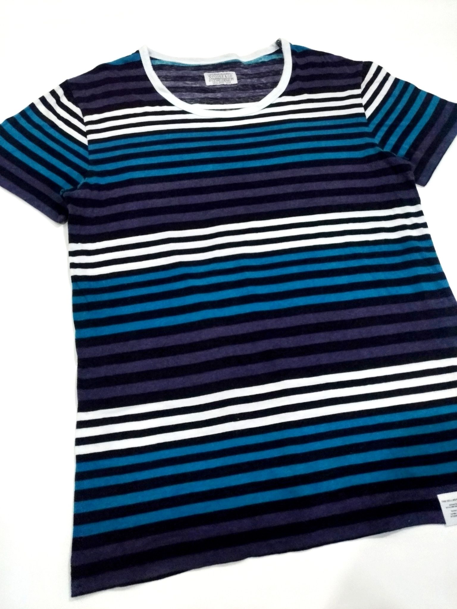 Japanese Brand RARE! STOOGE & CO. JAPANESE BRAND VIBRANT STRIPED TEE Size US M / EU 48-50 / 2 - 3 Thumbnail