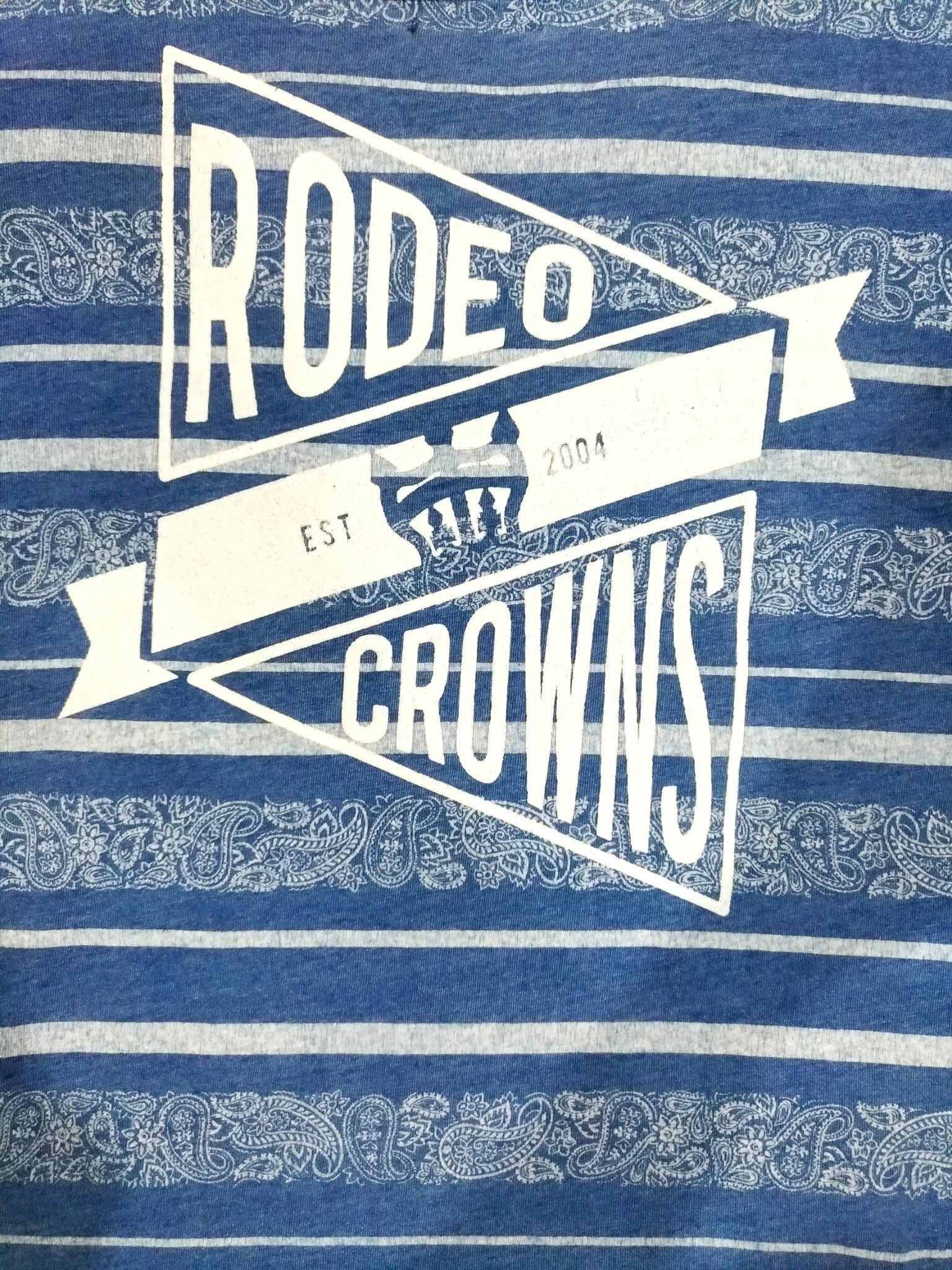 Japanese Brand RARE! RODEO CROWNS BANDANA T-SHIRT Size US L / EU 52-54 / 3 - 6 Thumbnail
