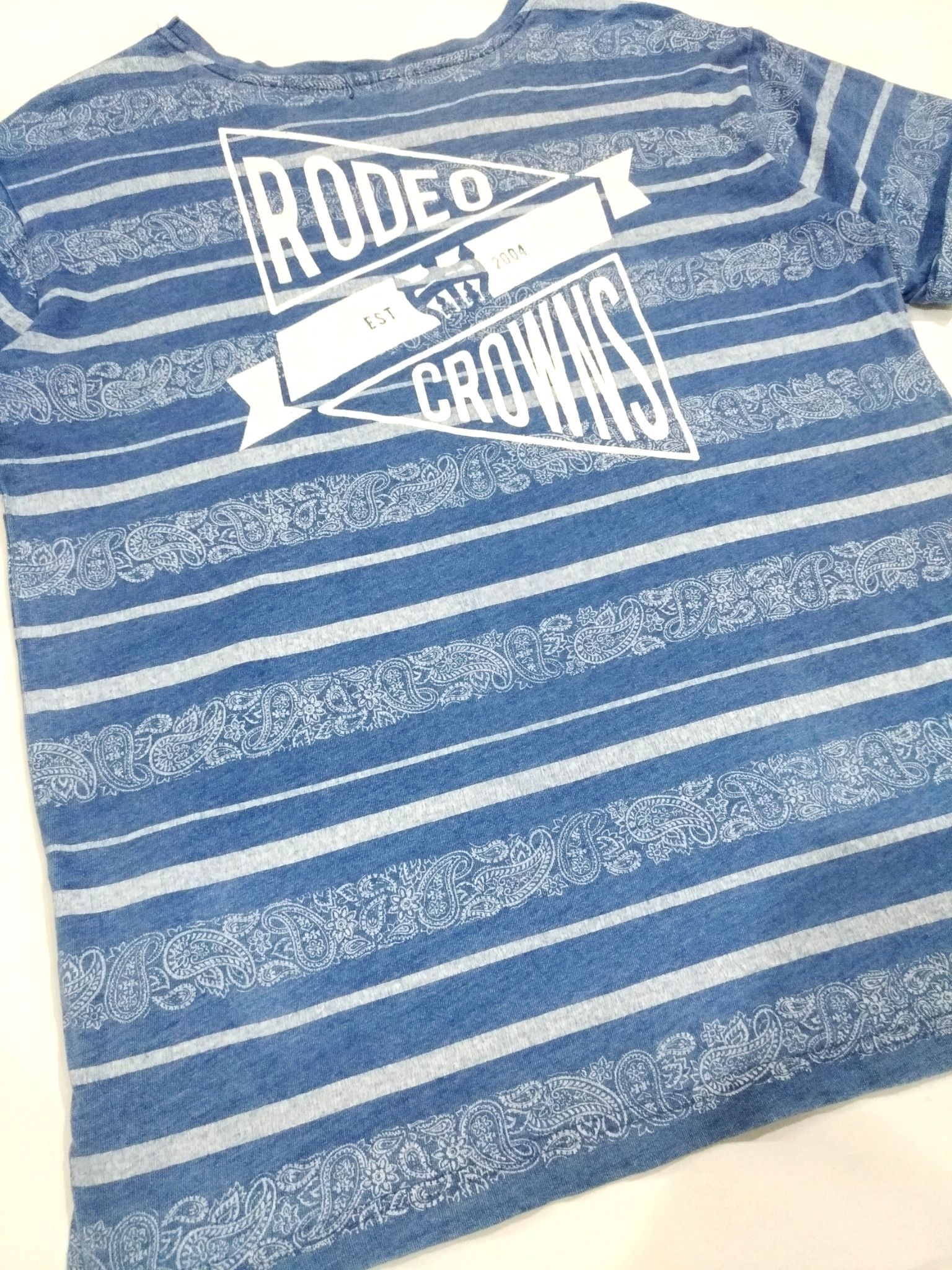 Japanese Brand RARE! RODEO CROWNS BANDANA T-SHIRT Size US L / EU 52-54 / 3 - 5 Thumbnail