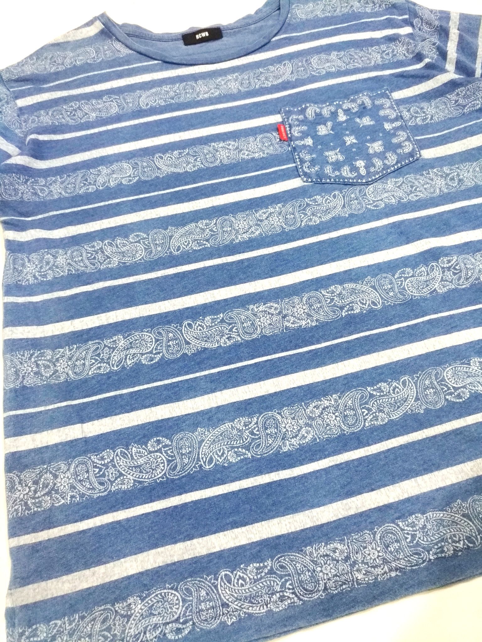 Japanese Brand RARE! RODEO CROWNS BANDANA T-SHIRT Size US L / EU 52-54 / 3 - 8 Thumbnail