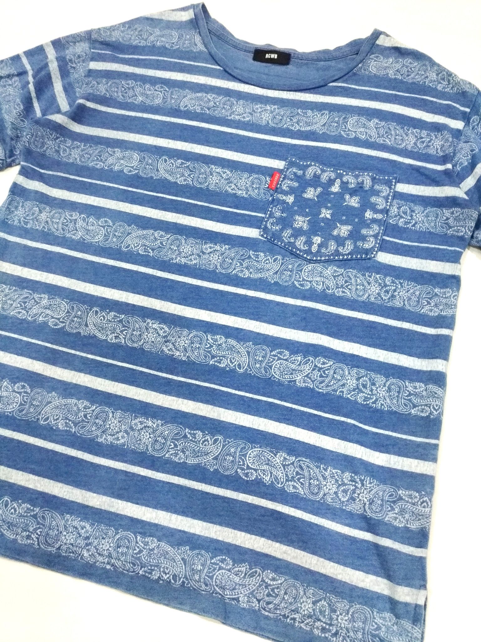 Japanese Brand RARE! RODEO CROWNS BANDANA T-SHIRT Size US L / EU 52-54 / 3 - 7 Thumbnail