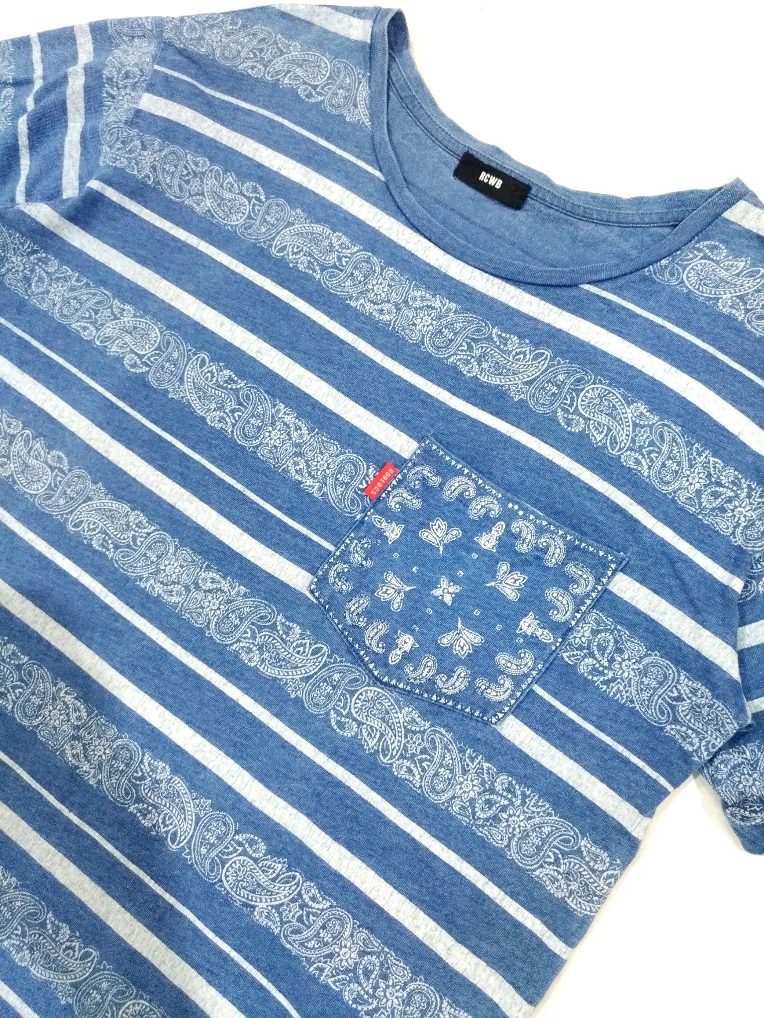 Japanese Brand RARE! RODEO CROWNS BANDANA T-SHIRT Size US L / EU 52-54 / 3 - 10 Thumbnail