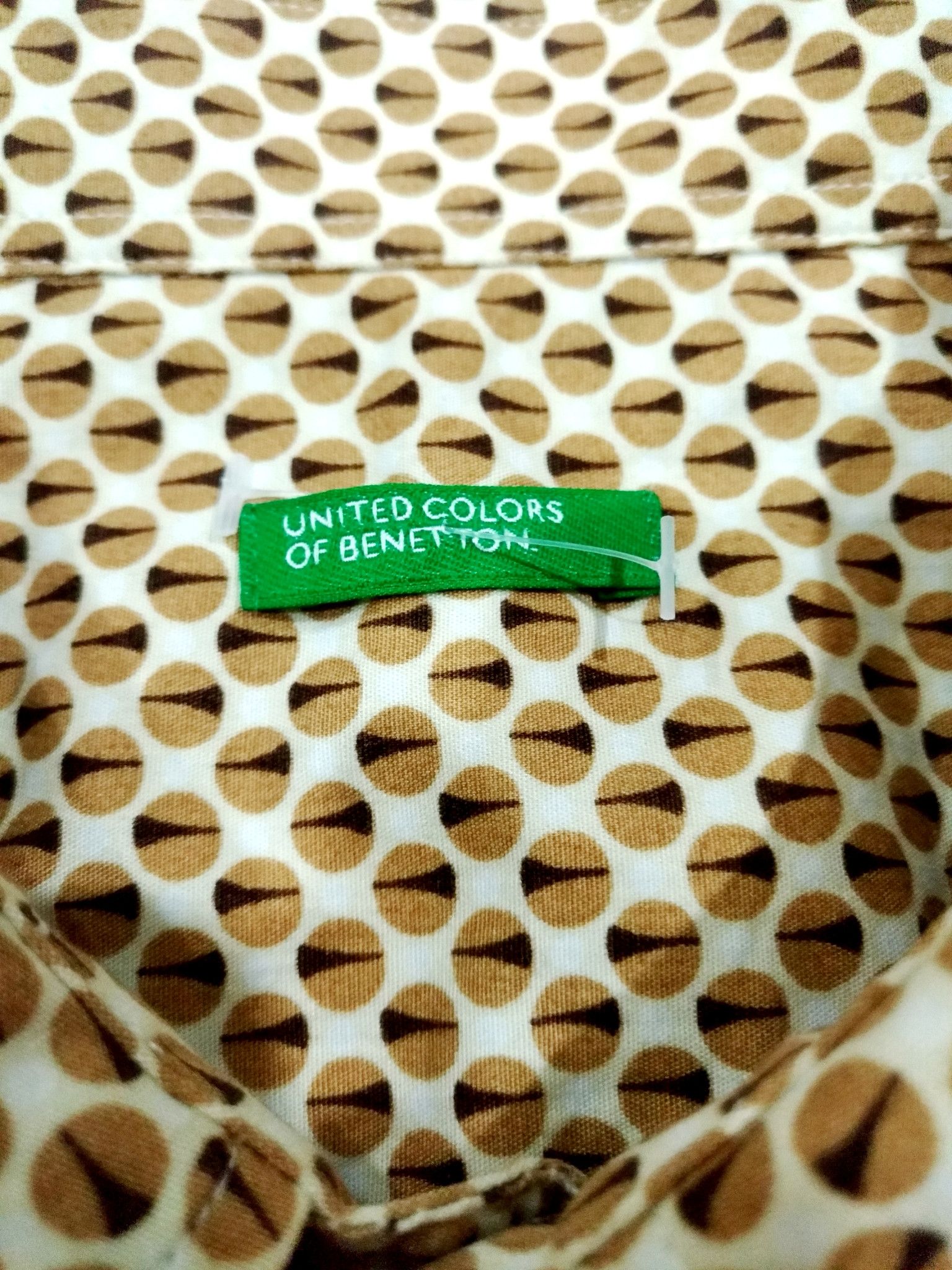 Benetton × Designer × United Colors Of Benetton UNITED COLORS OF BENETTON RETRO STYLE POLKA DOT SHIRT Size US L / EU 52-54 / 3 - 6 Thumbnail