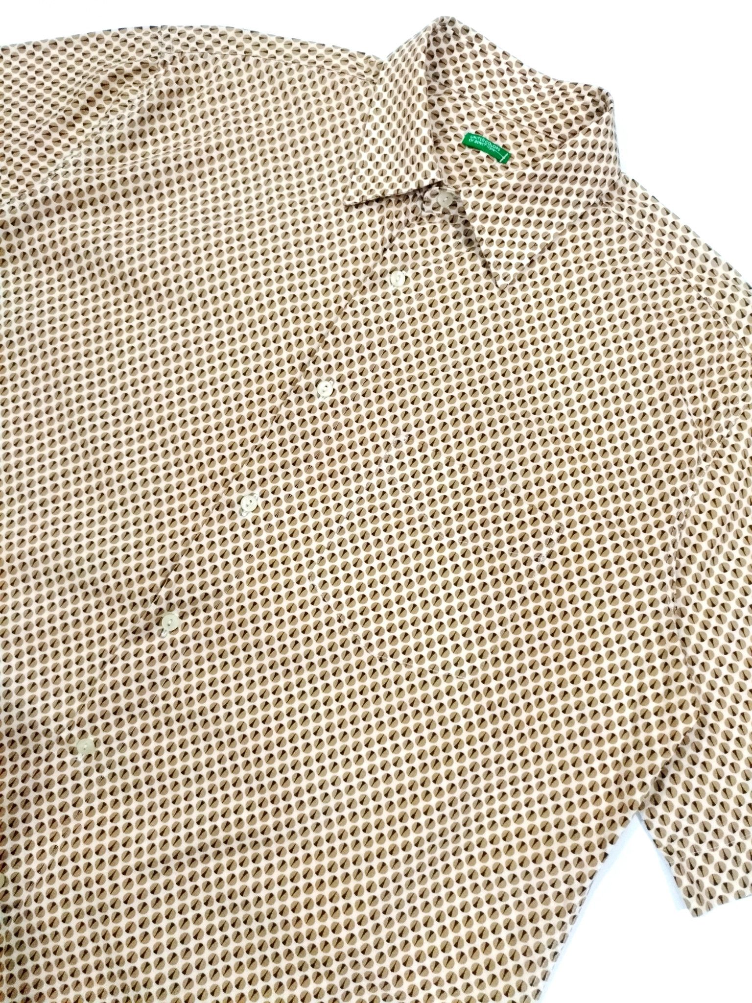 Benetton × Designer × United Colors Of Benetton UNITED COLORS OF BENETTON RETRO STYLE POLKA DOT SHIRT Size US L / EU 52-54 / 3 - 5 Thumbnail