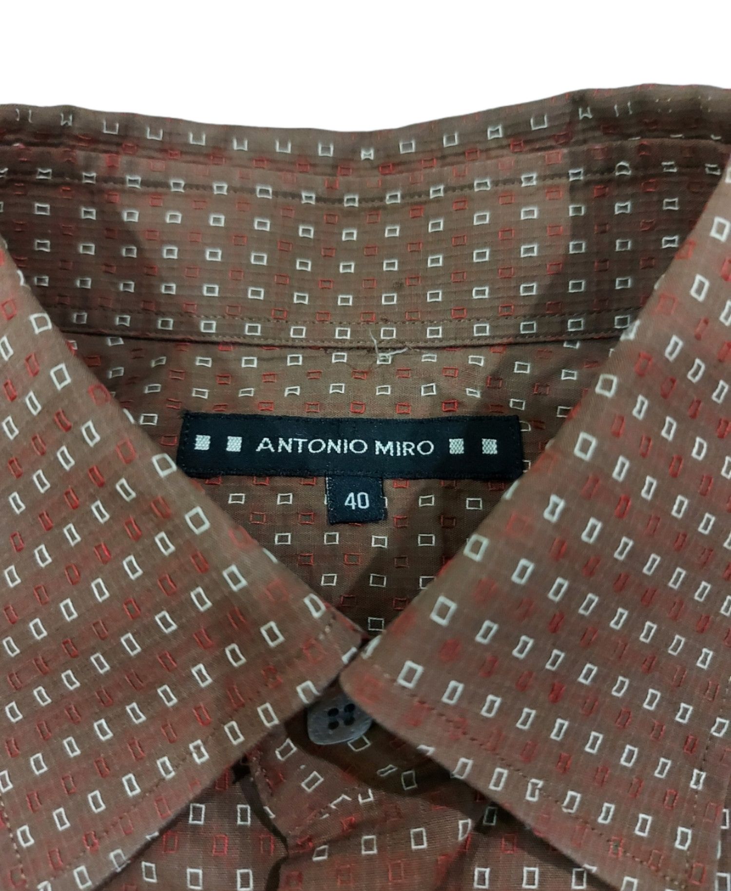 ANTONIO MIRO × Designer RARE! ANTONIO MIRO DESIGNER SMART DAPPER L/SLEEVE Size US M / EU 48-50 / 2 - 6 Thumbnail