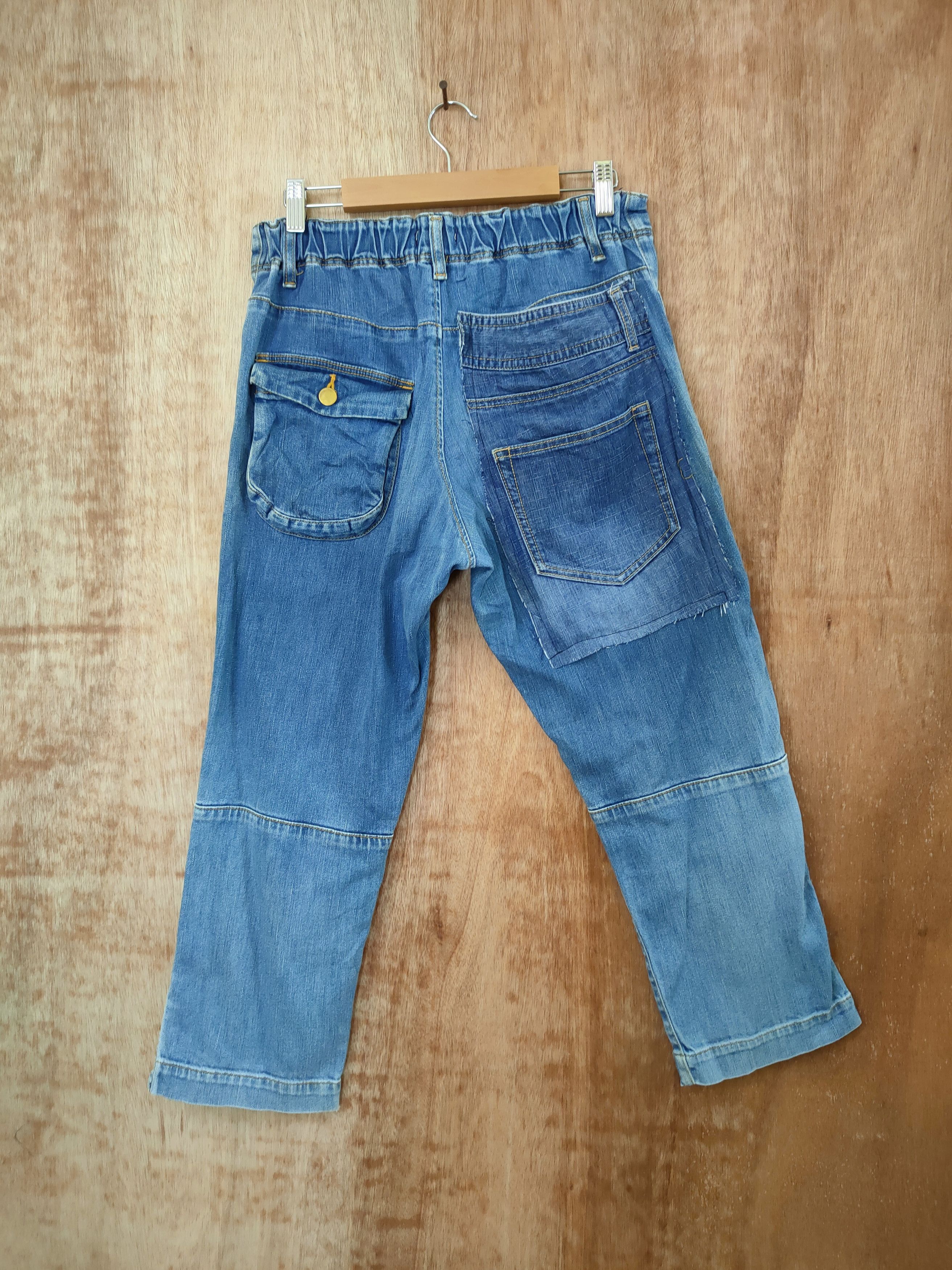 Issey Miyake Plantation issey miyake patchwork cropped denim #46-812 Size US 30 / EU 46 - 7 Thumbnail