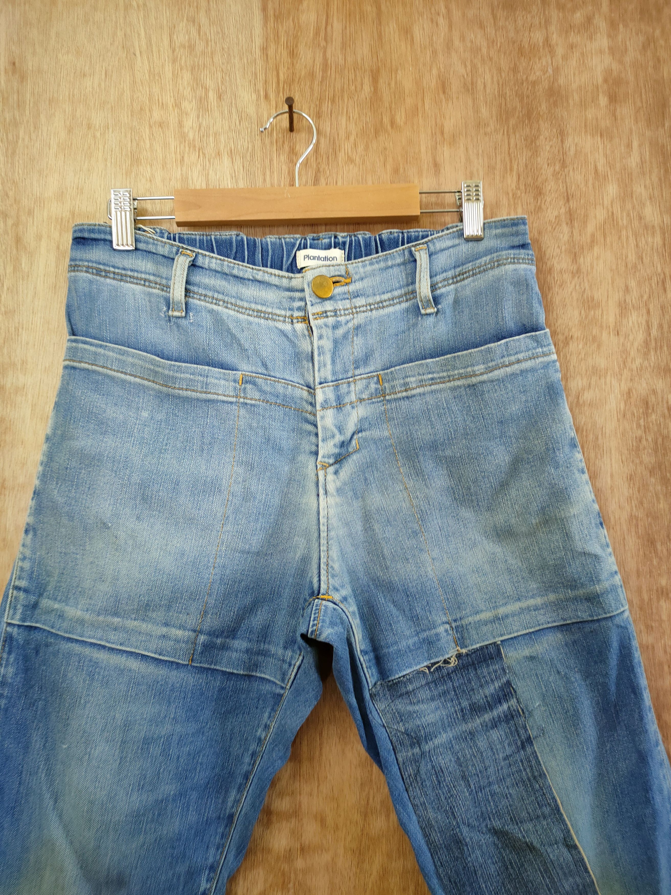 Issey Miyake Plantation issey miyake patchwork cropped denim #46-812 Size US 30 / EU 46 - 4 Thumbnail