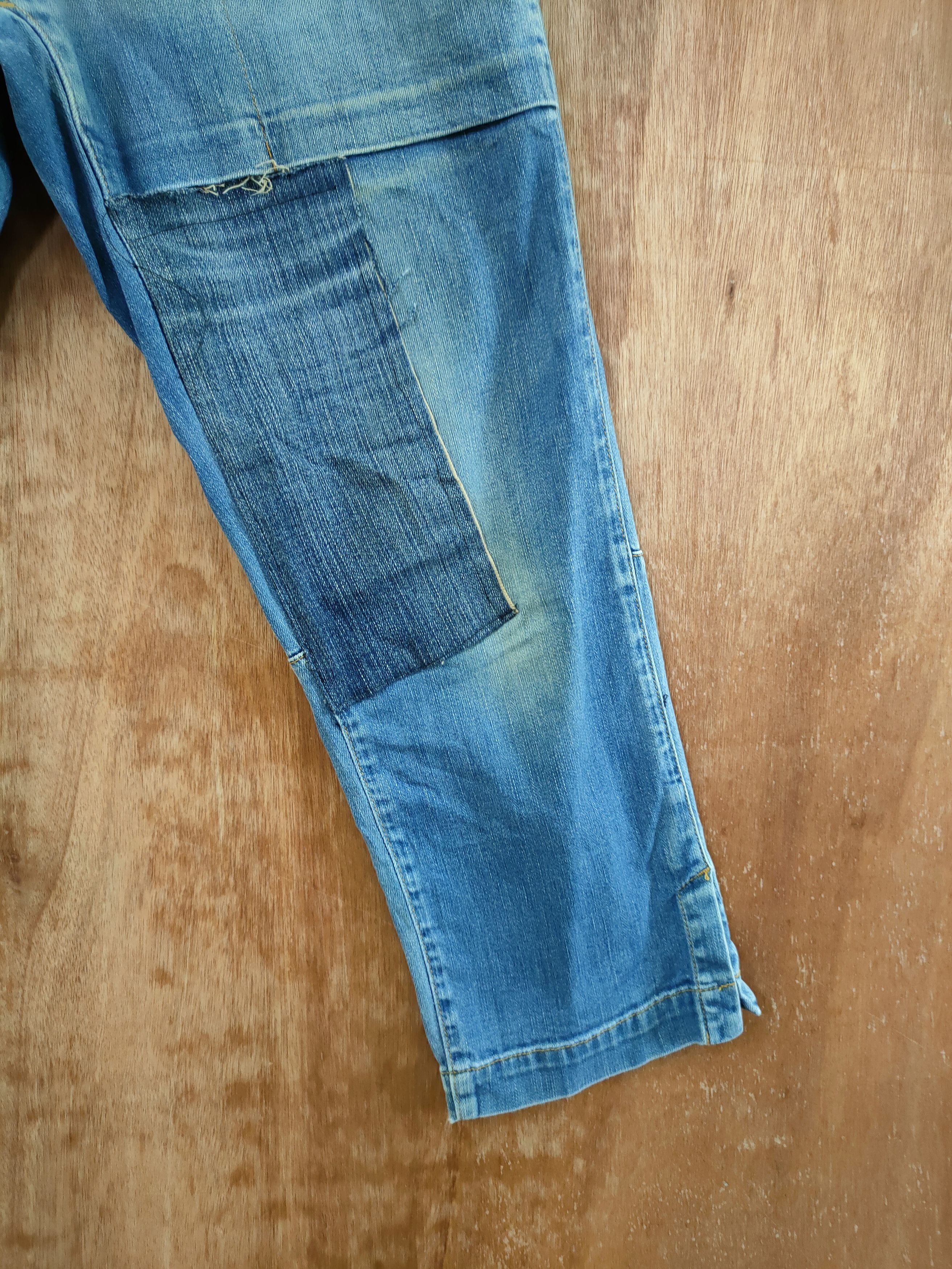 Issey Miyake Plantation issey miyake patchwork cropped denim #46-812 Size US 30 / EU 46 - 3 Thumbnail