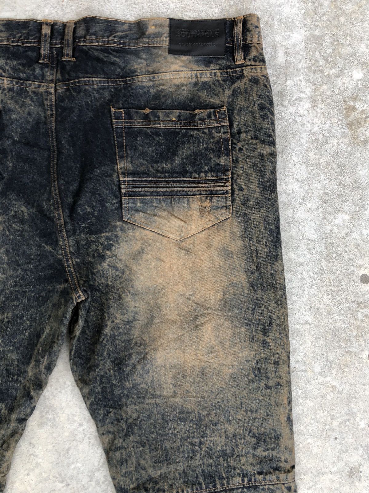 Southpole Southpole Mudwash Distressed Bikers Baggy Jeans Hip hop Size US 44 / EU 60 - 10 Thumbnail