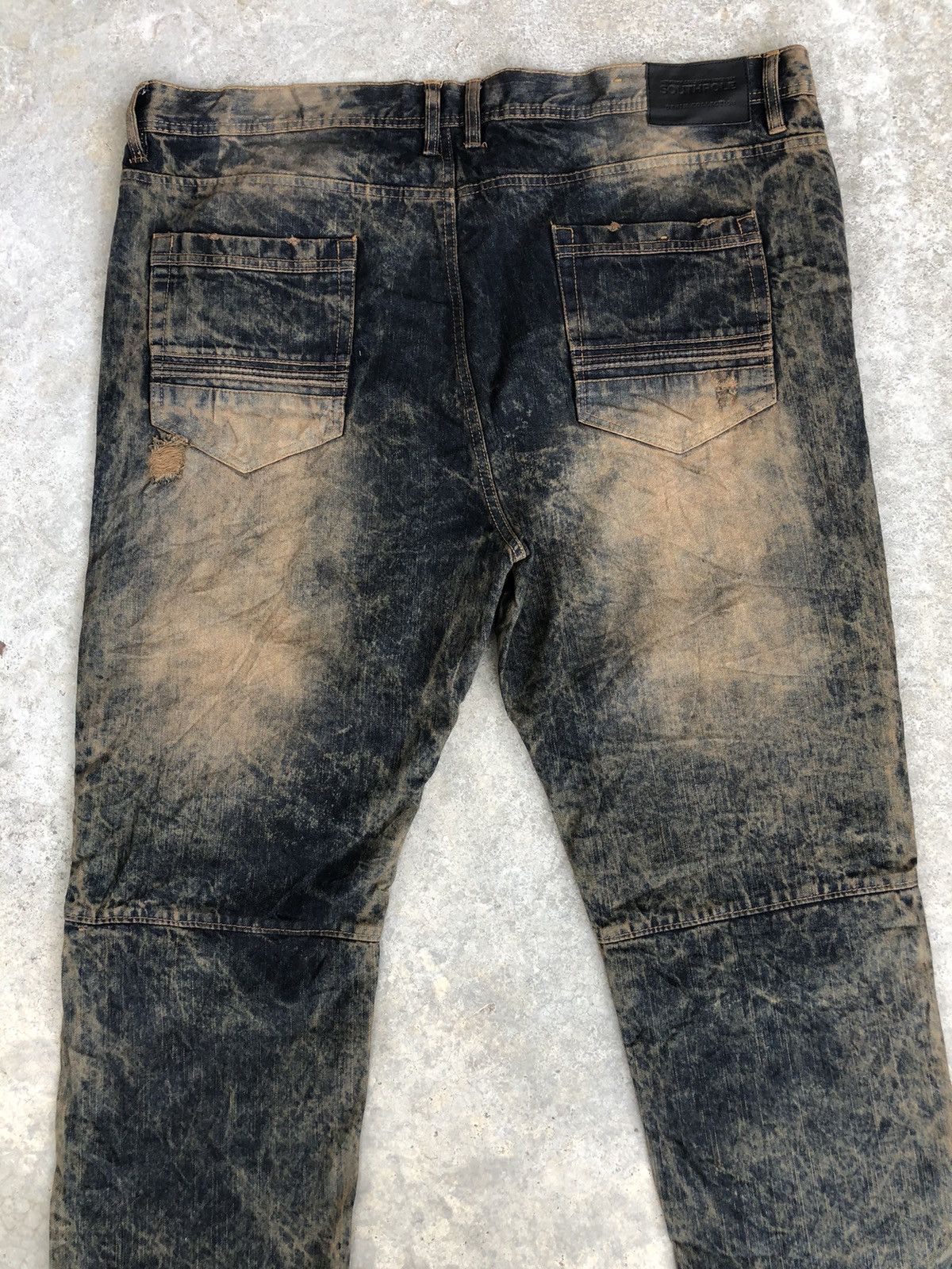 Southpole Southpole Mudwash Distressed Bikers Baggy Jeans Hip hop Size US 44 / EU 60 - 8 Thumbnail