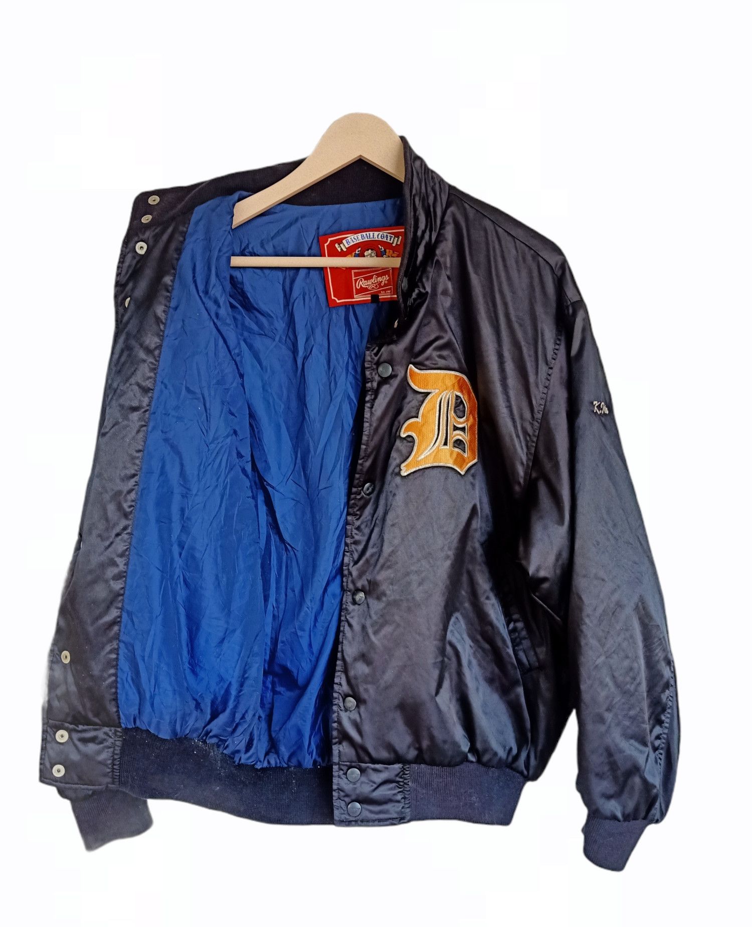 Japanese Brand × NBA Vintage Rawlings Nylon Baseball Coat Size US L / EU 52-54 / 3 - 1 Thumbnail