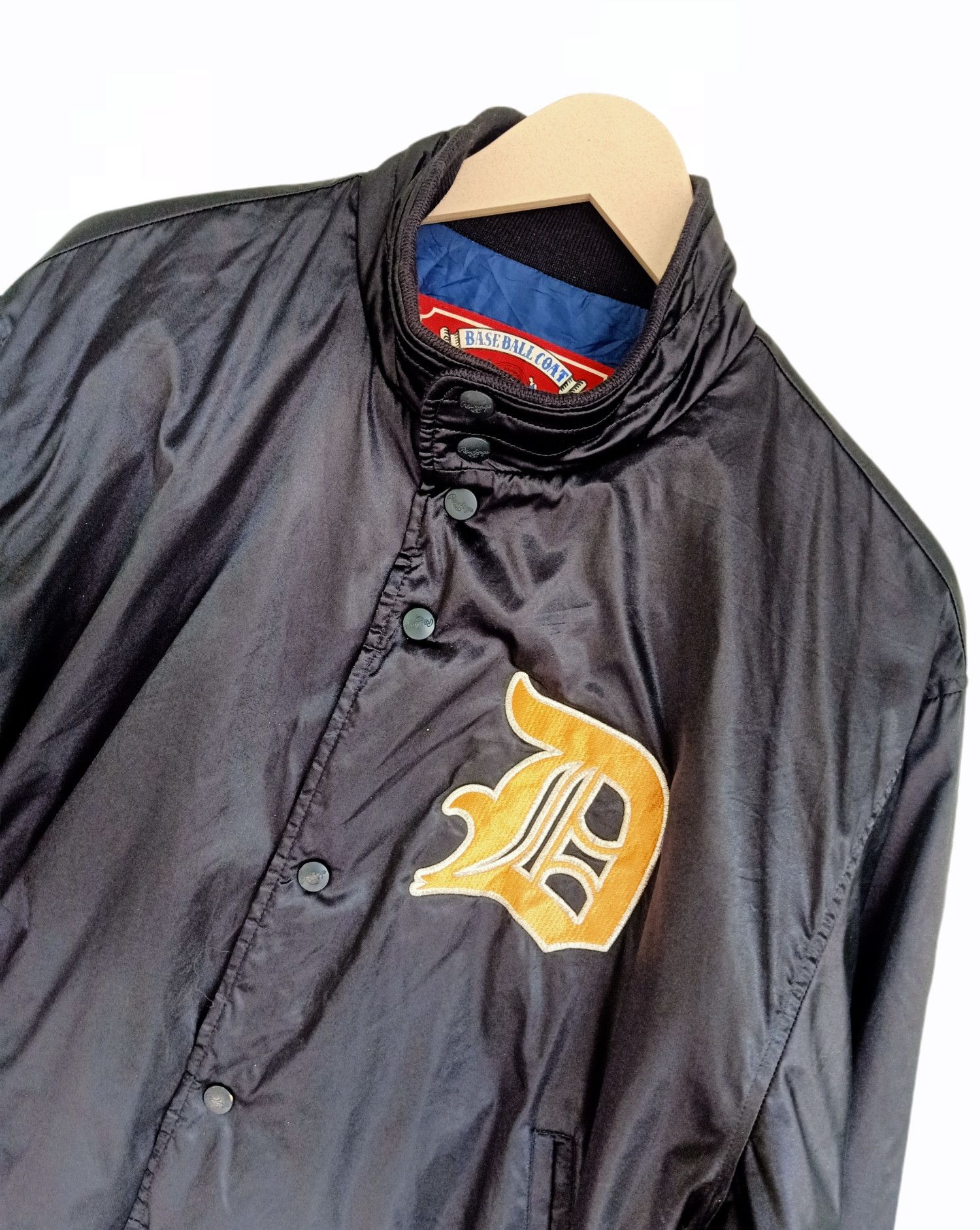 Japanese Brand × NBA Vintage Rawlings Nylon Baseball Coat Size US L / EU 52-54 / 3 - 3 Thumbnail