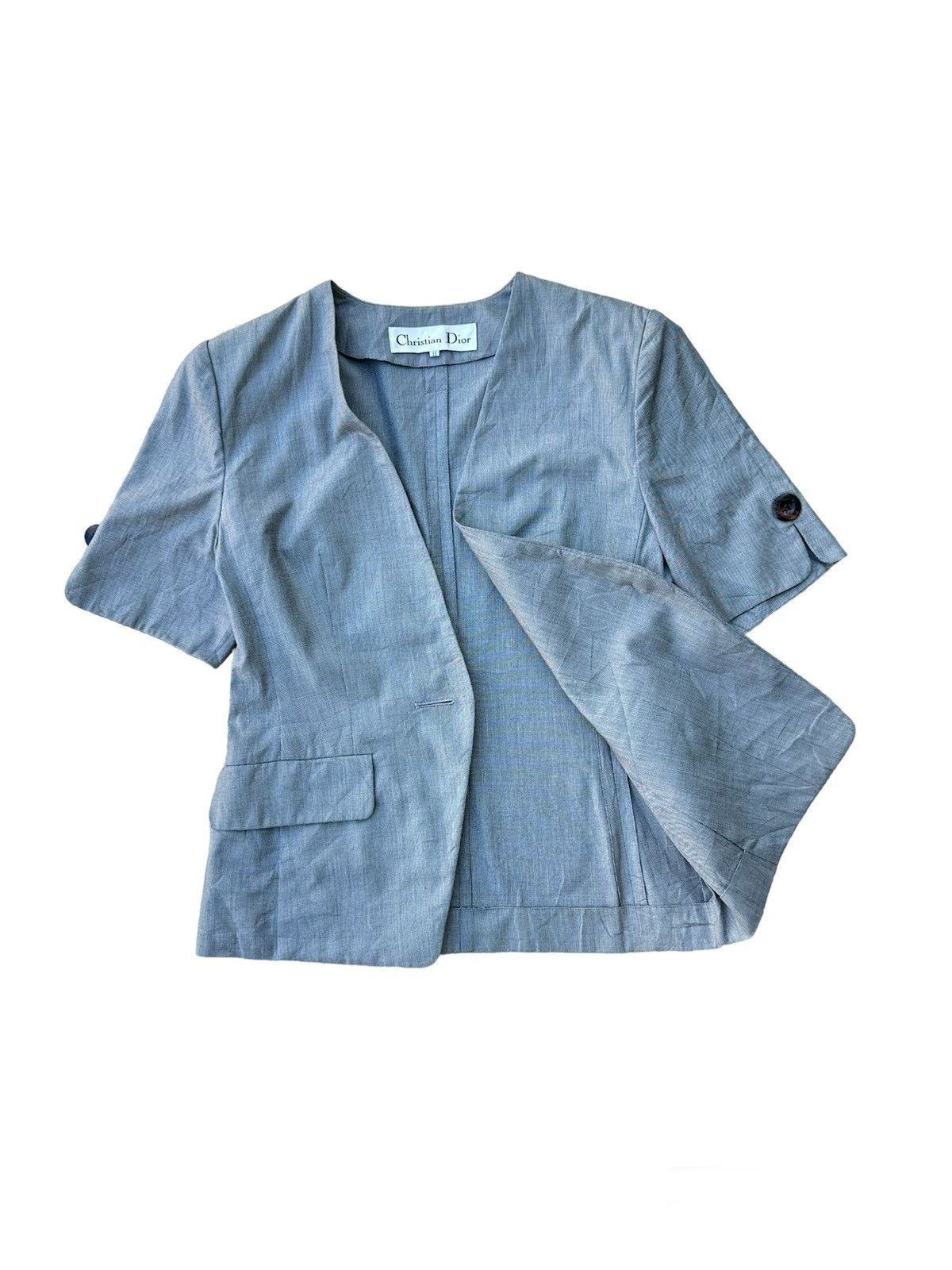 Dior Christian Dior Coat / Blazer Size L / US 10 / IT 46 - 2 Thumbnail
