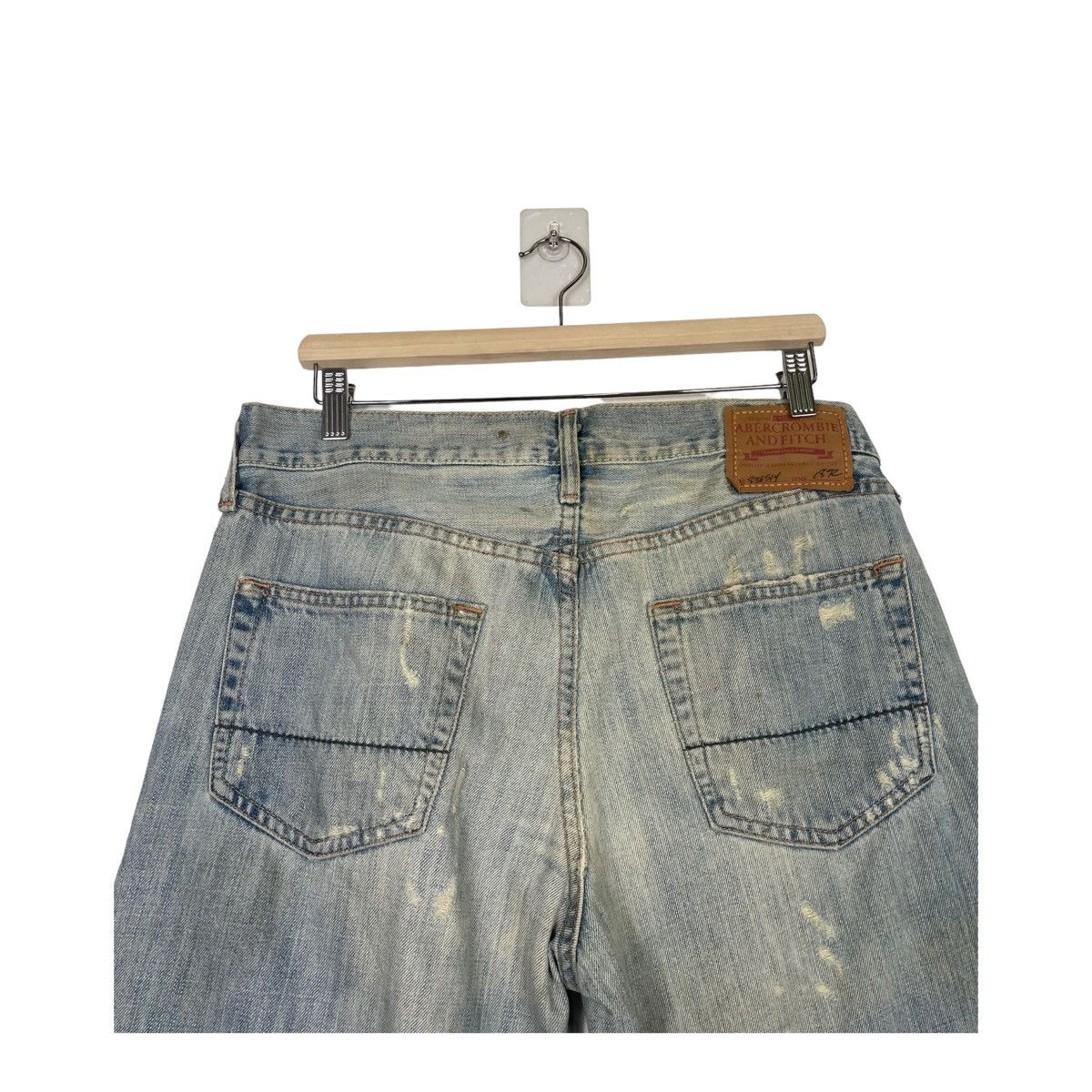 Abercrombie & Fitch × If Six Was Nine 💥 DISTRESSED DENIM PAINTER JEANS Size US 34 / EU 50 - 6 Thumbnail