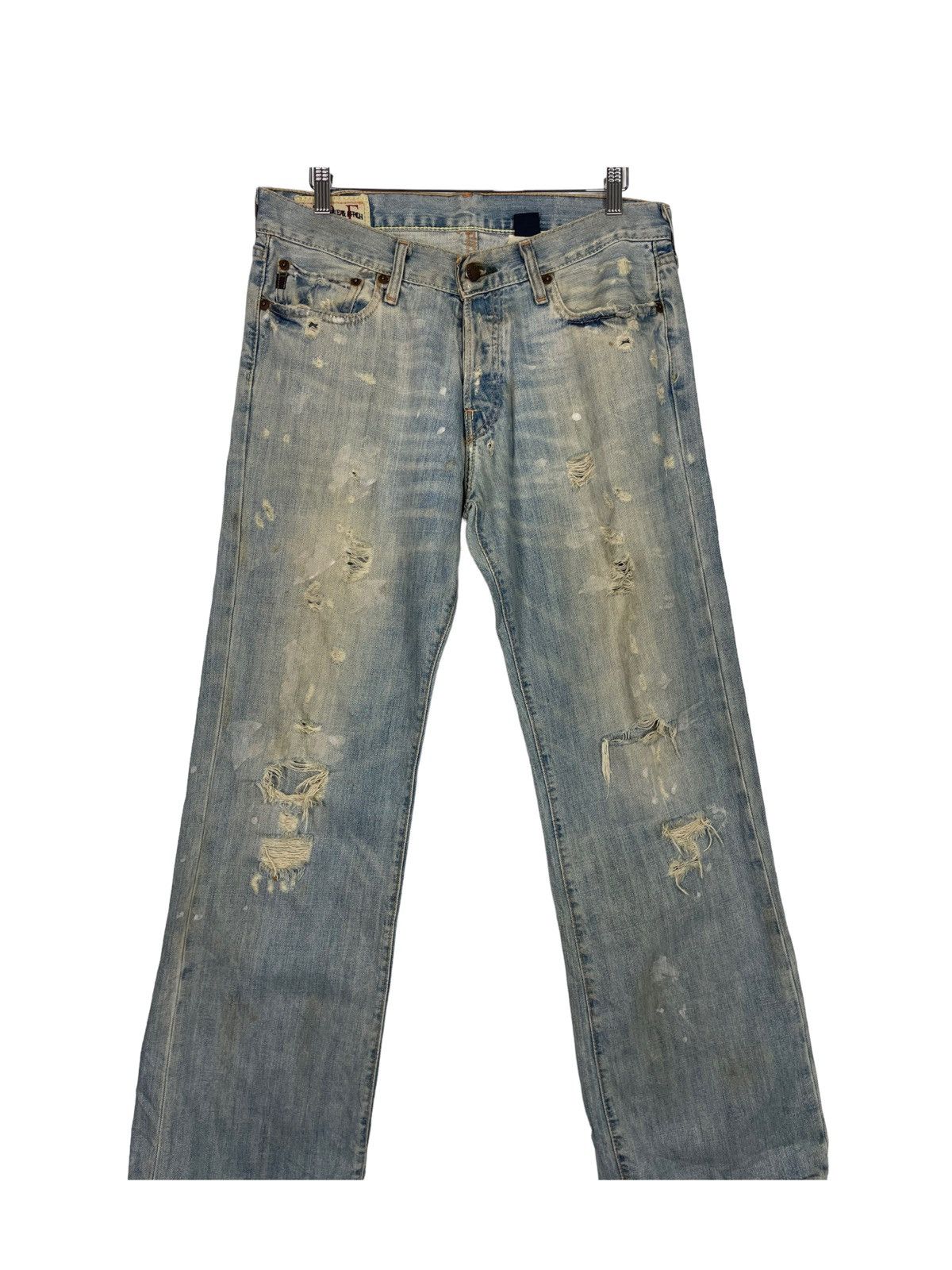 Abercrombie & Fitch × If Six Was Nine 💥 DISTRESSED DENIM PAINTER JEANS Size US 34 / EU 50 - 5 Thumbnail