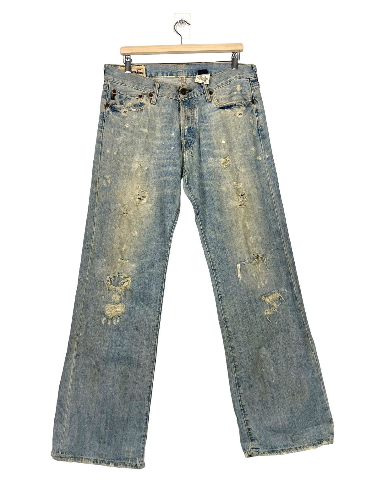 Abercrombie & Fitch × If Six Was Nine 💥 DISTRESSED DENIM PAINTER JEANS Size US 34 / EU 50 - 1 Thumbnail