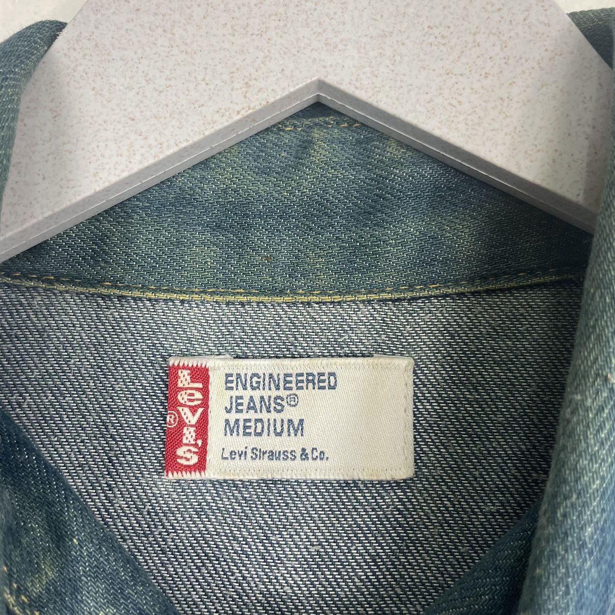Levi's × Levi's Vintage Clothing × Vintage 💥VINTAGE LEVIS ENGINEERED DENIM BUTTON SHIRT Size US L / EU 52-54 / 3 - 8 Thumbnail