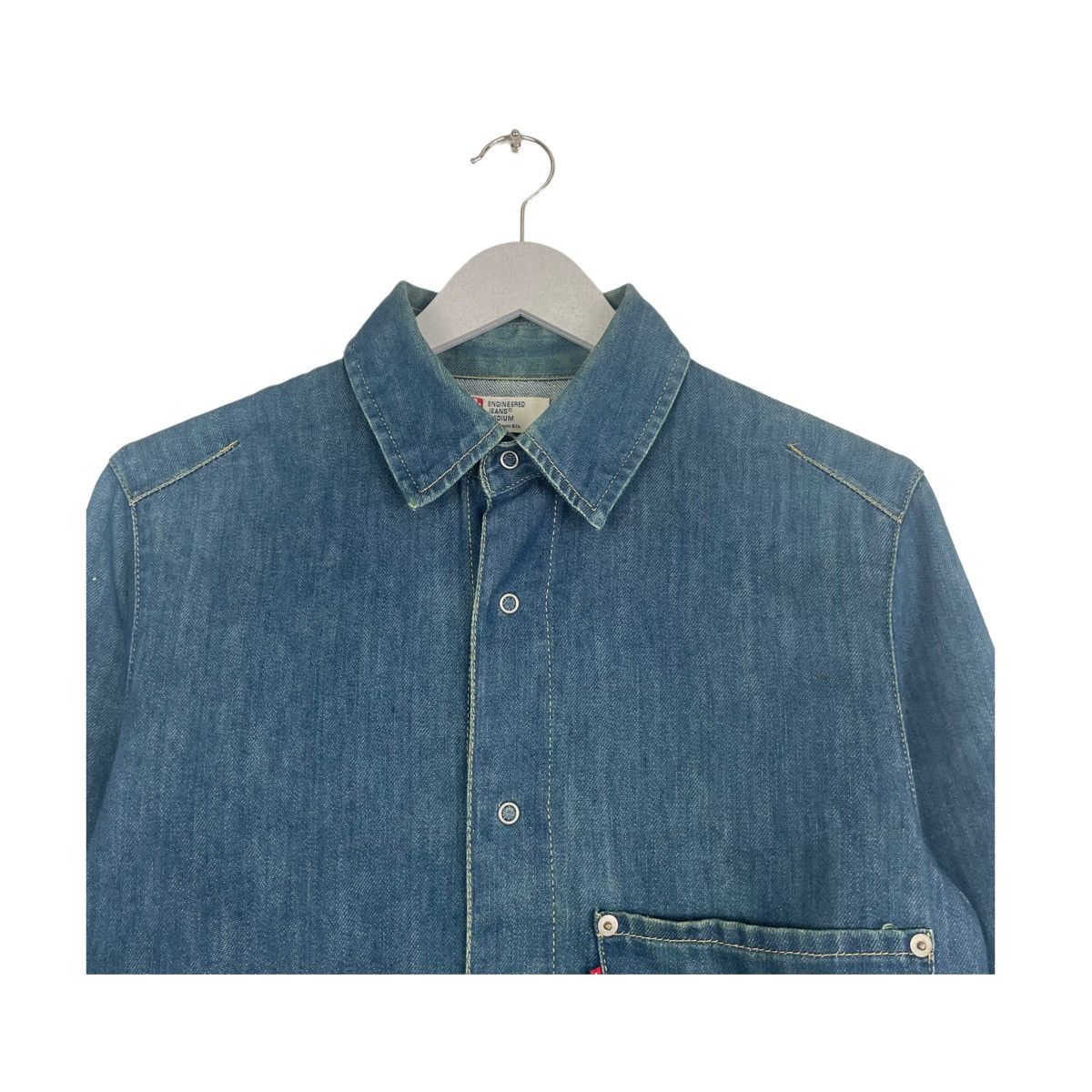 Levi's × Levi's Vintage Clothing × Vintage 💥VINTAGE LEVIS ENGINEERED DENIM BUTTON SHIRT Size US L / EU 52-54 / 3 - 4 Thumbnail