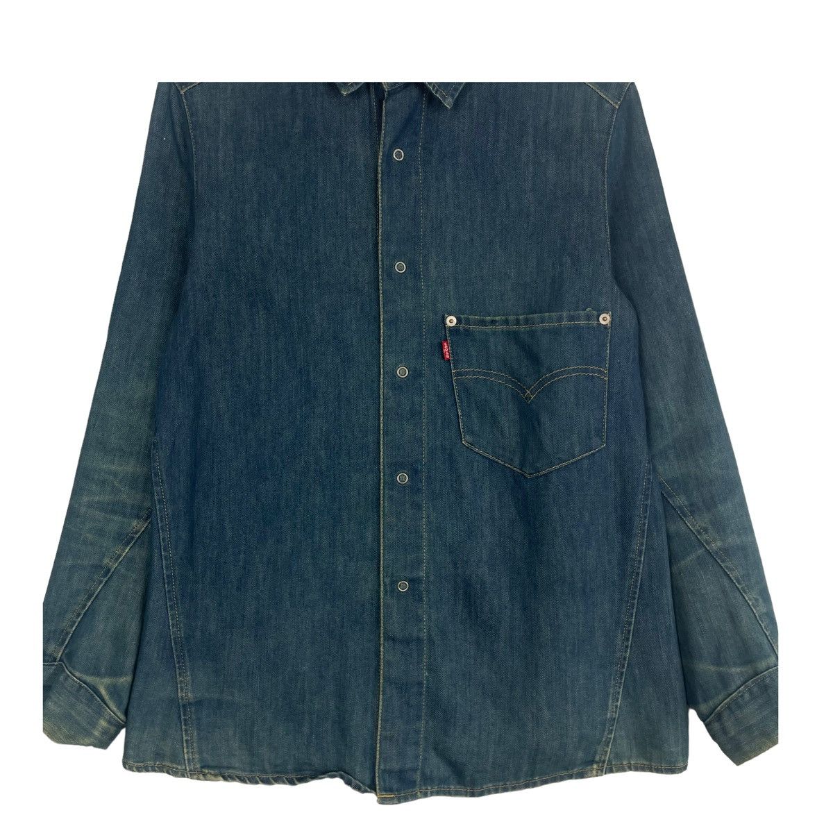 Levi's × Levi's Vintage Clothing × Vintage 💥VINTAGE LEVIS ENGINEERED DENIM BUTTON SHIRT Size US L / EU 52-54 / 3 - 5 Thumbnail