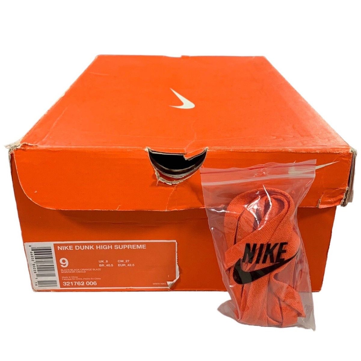 Nike Nike Dunk High Supreme LA Black Orange Blaze 2007 Sneakers Size US 9 / EU 42 - 7 Thumbnail