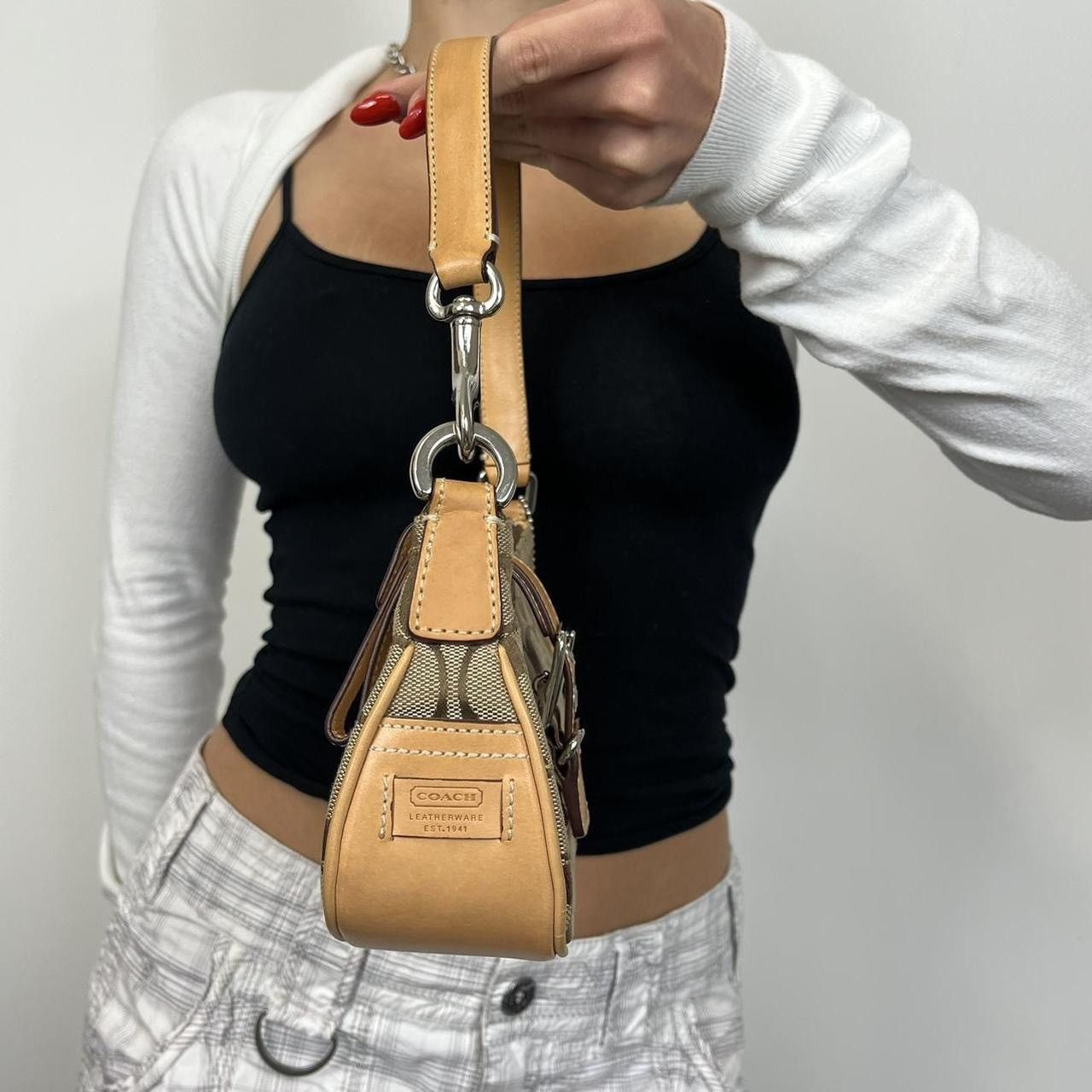 Coach Vintage Coach Monogram Shoulder Bag Size ONE SIZE - 3 Thumbnail