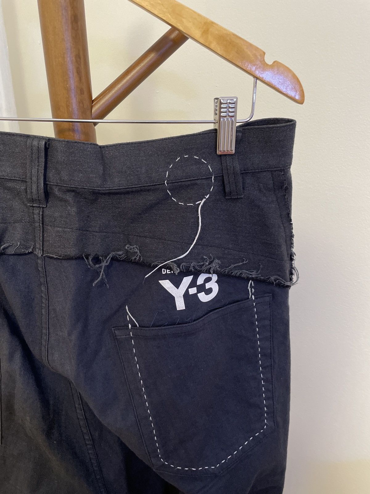 Adidas × Y-3 × Yohji Yamamoto Designer Y-3 YOHJI YAMAMOTO twill pants 34 Size US 34 / EU 50 - 4 Thumbnail