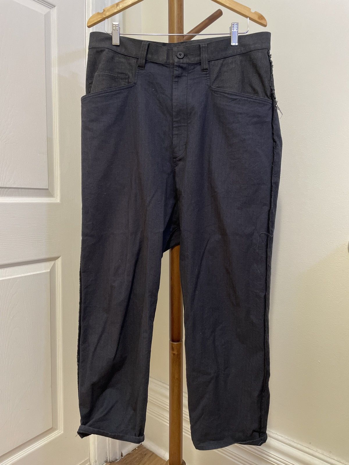 Adidas × Y-3 × Yohji Yamamoto Designer Y-3 YOHJI YAMAMOTO twill pants 34 Size US 34 / EU 50 - 1 Thumbnail