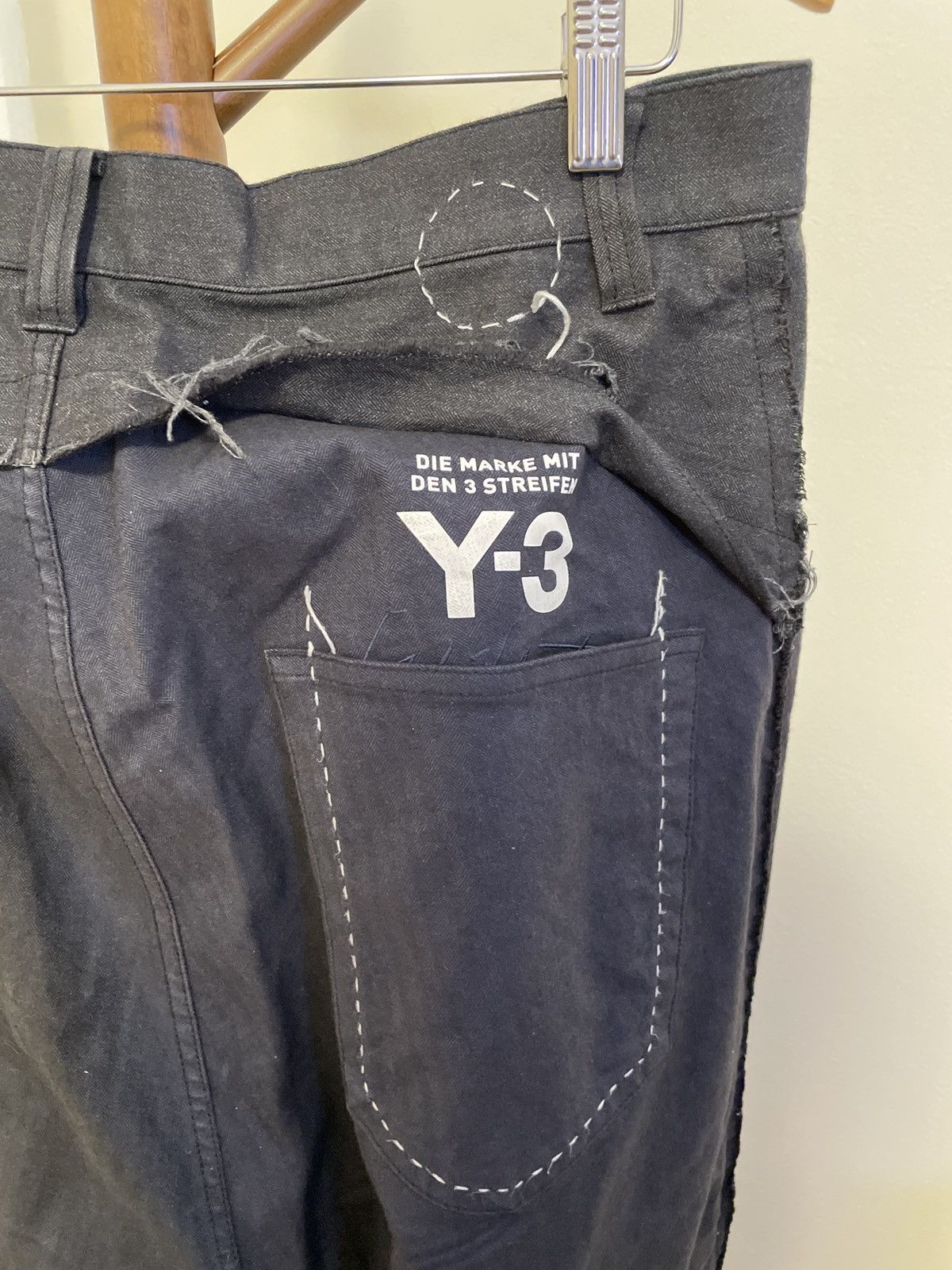 Adidas × Y-3 × Yohji Yamamoto Designer Y-3 YOHJI YAMAMOTO twill pants 34 Size US 34 / EU 50 - 5 Thumbnail