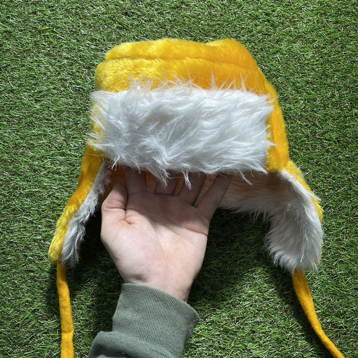 Vintage Vintage 90s Mohair Beanie Grunge Alt Yellow White Relaxed OS Size ONE SIZE - 1 Thumbnail