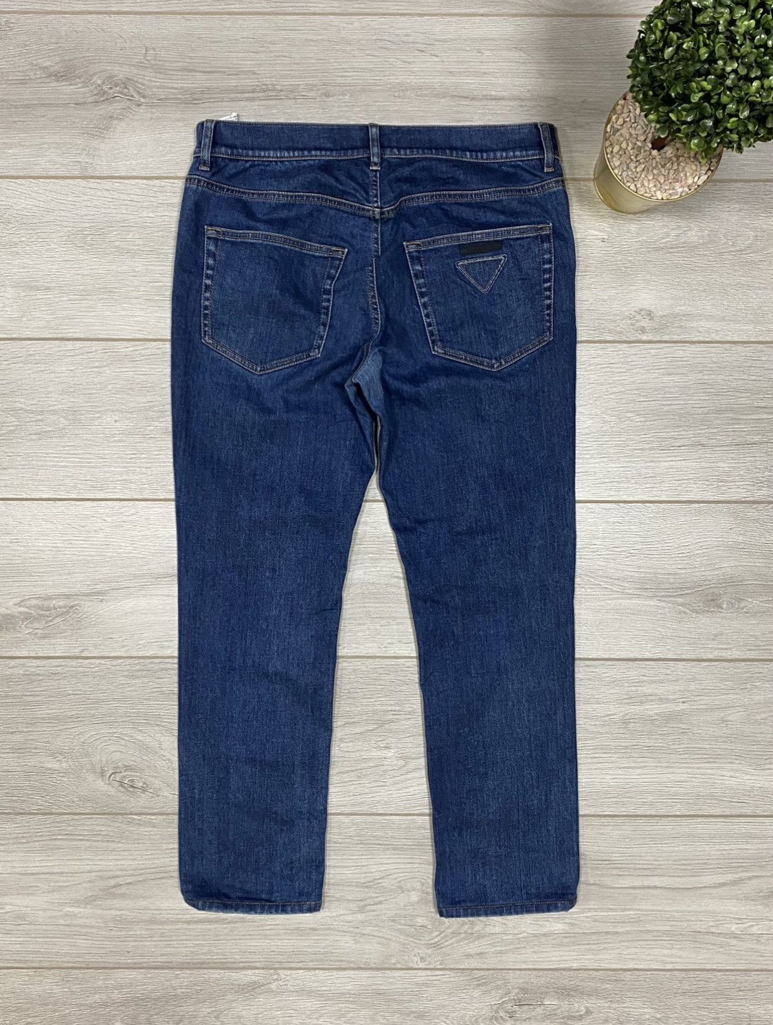 Prada ss/020black tab triangle vintage jeans selvedge
