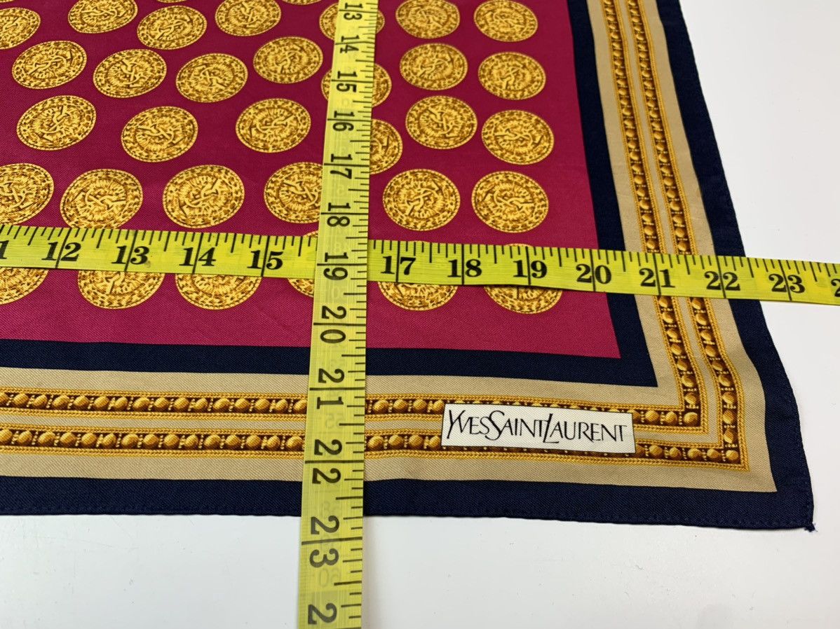 Yves Saint Laurent YVES SAINT LAURENT YSL SILK SCARF BANDANA Size ONE SIZE - 9 Thumbnail