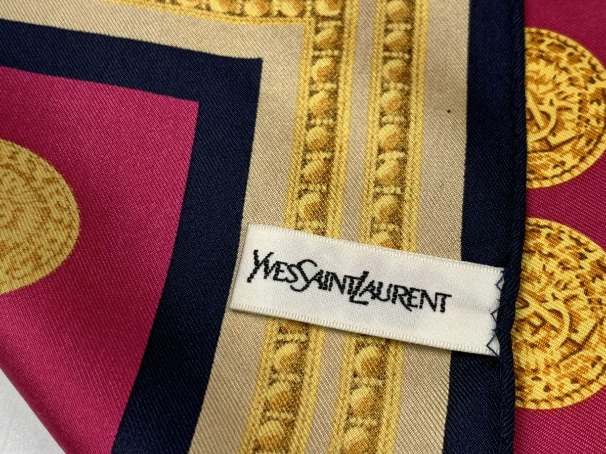 Yves Saint Laurent YVES SAINT LAURENT YSL SILK SCARF BANDANA Size ONE SIZE - 7 Thumbnail