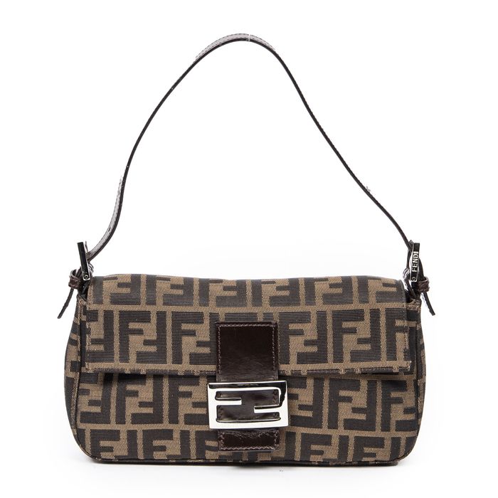 Fendi Mama Baguette in Brown Zucca Canvas | Grailed