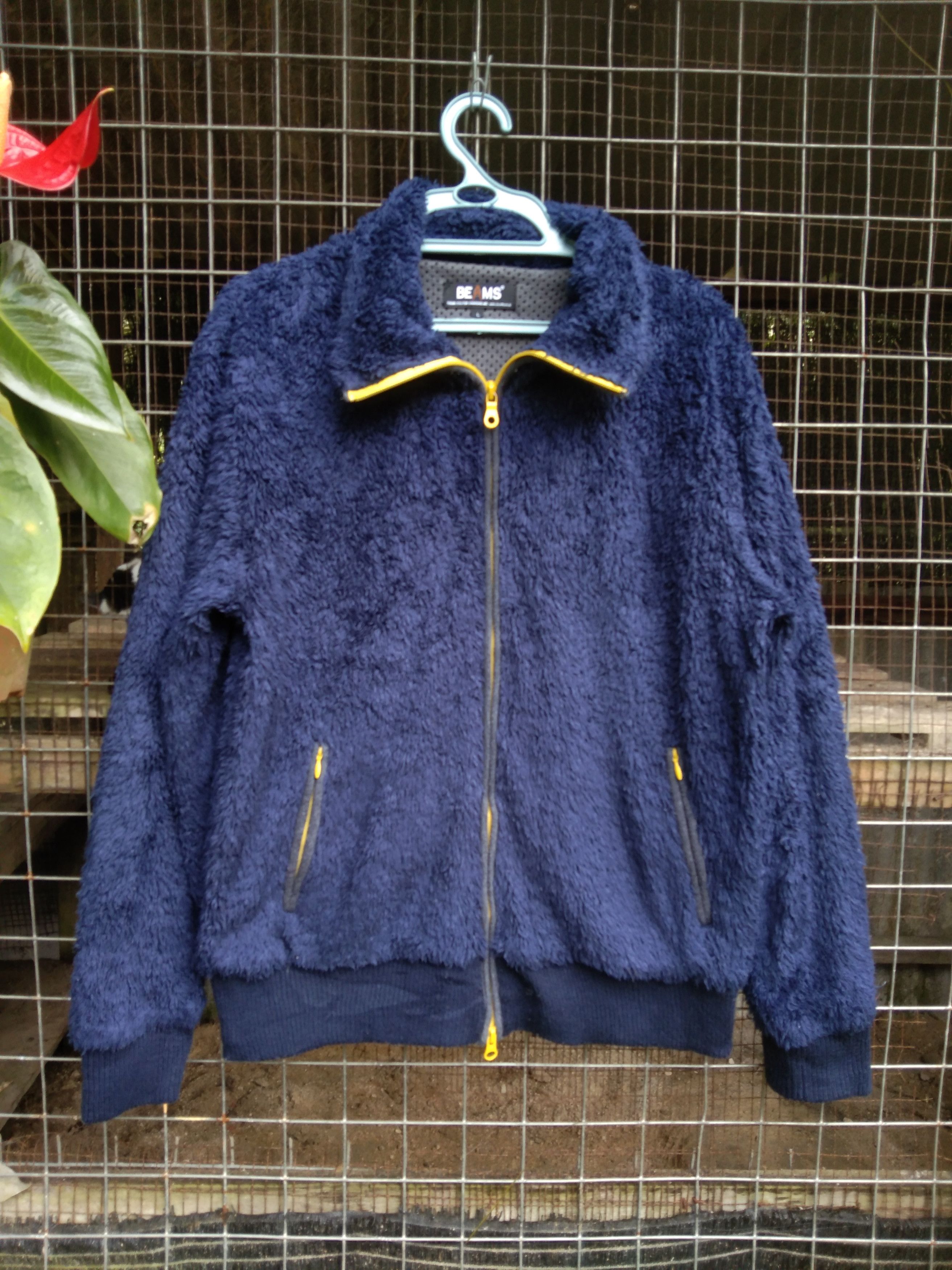Japanese Brand BEAMS CO. JAPAN FAUX FUR JACKET Size US L / EU 52-54 / 3 - 5 Thumbnail